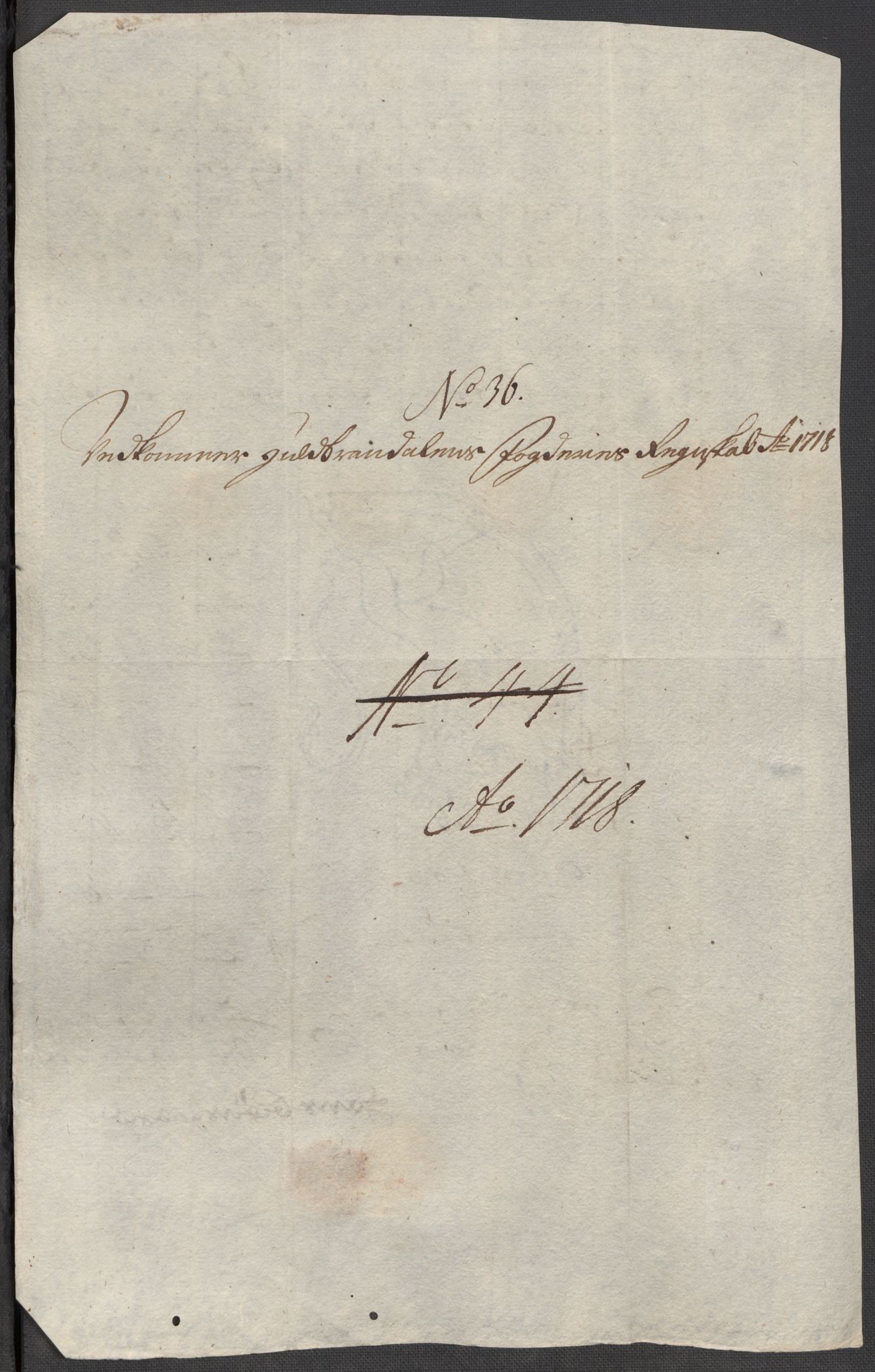 Rentekammeret inntil 1814, Reviderte regnskaper, Fogderegnskap, AV/RA-EA-4092/R17/L1188: Fogderegnskap Gudbrandsdal, 1718, p. 184