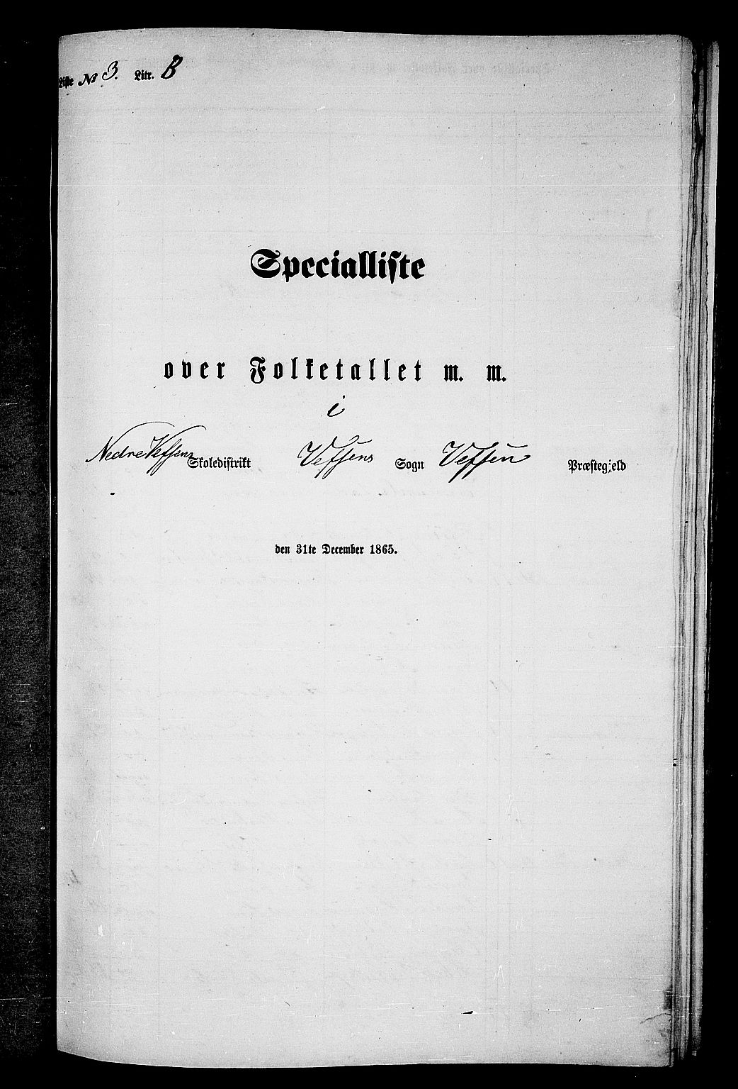 RA, 1865 census for Vefsn, 1865, p. 75