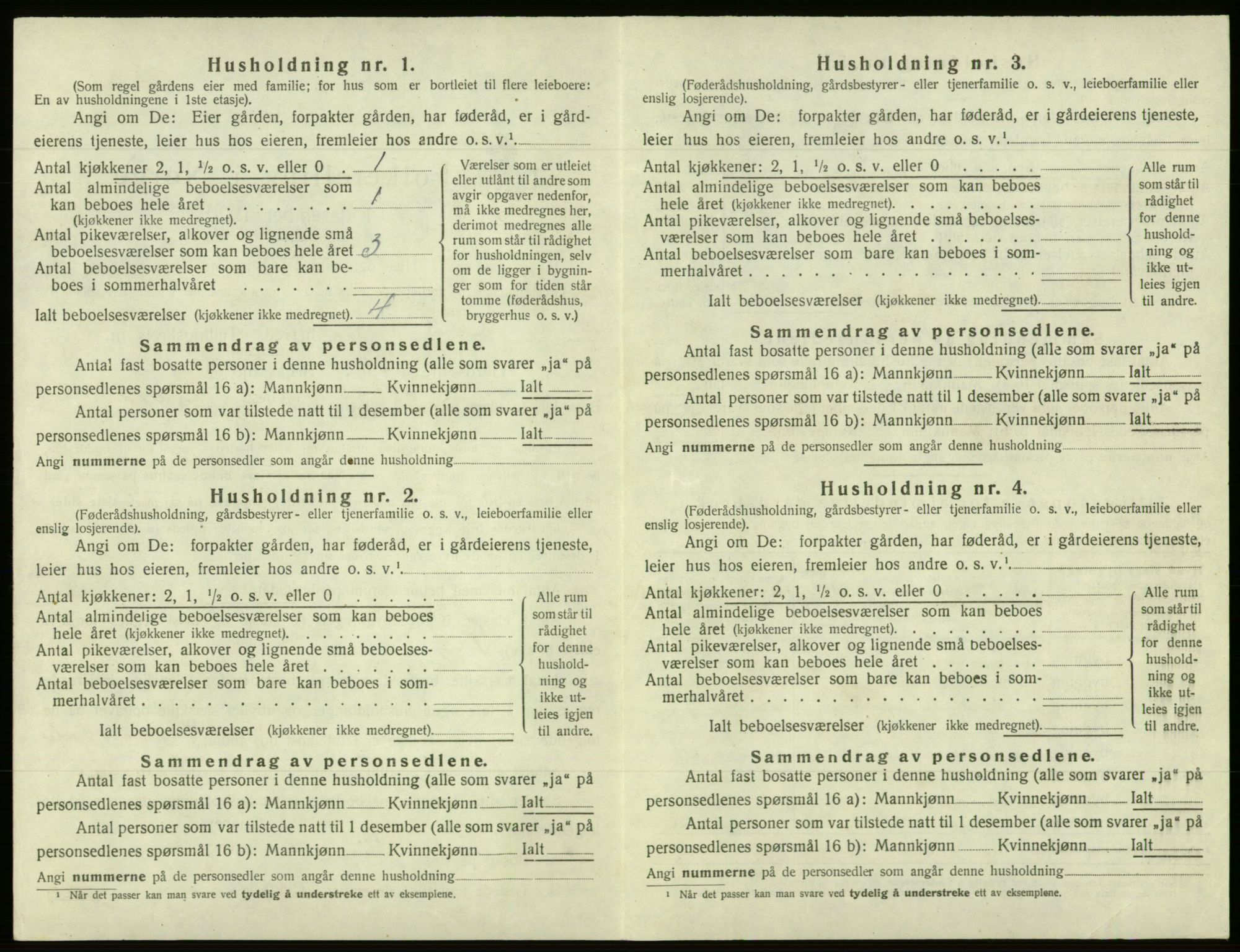 SAB, 1920 census for Os, 1920, p. 319