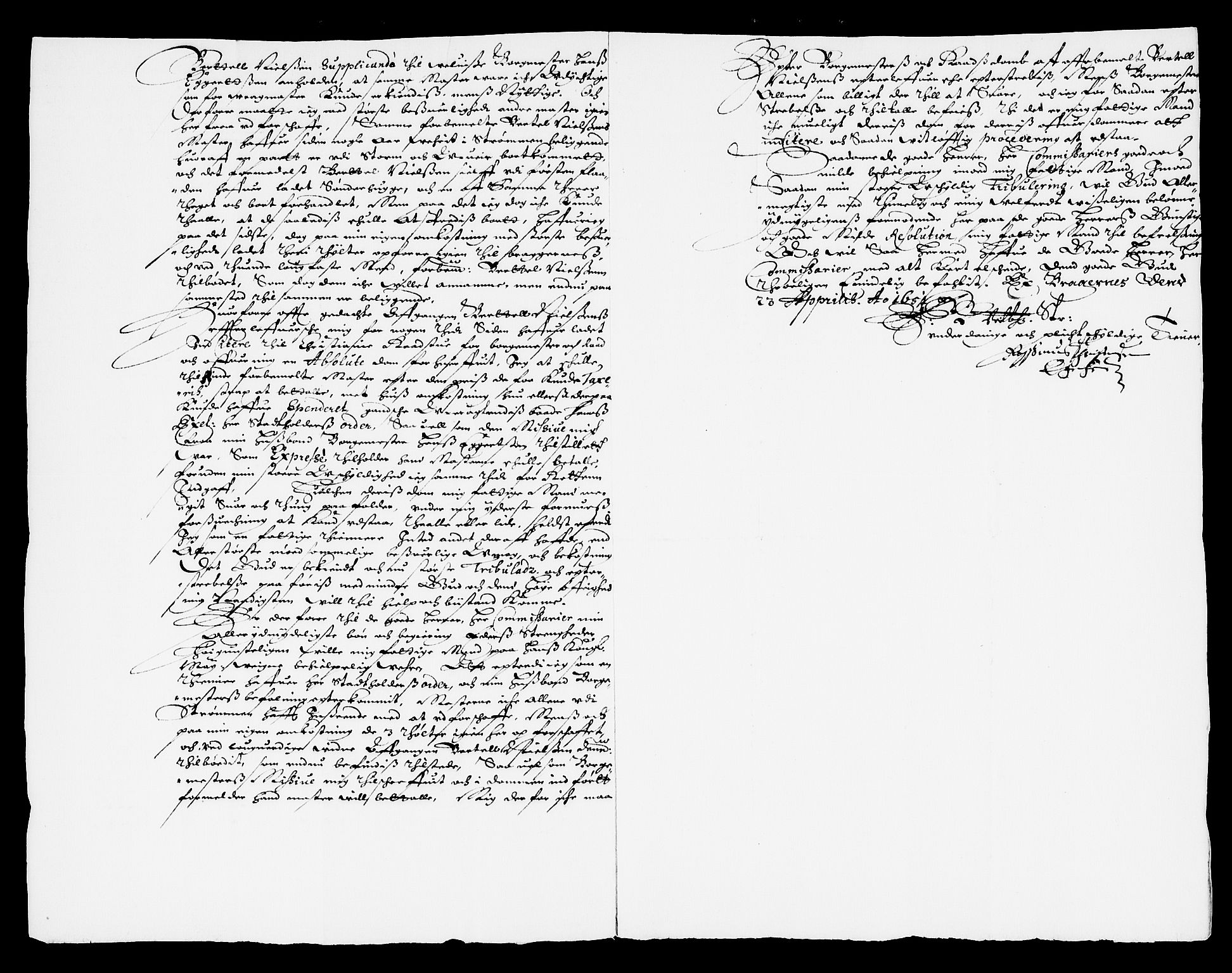 Danske Kanselli, Skapsaker, AV/RA-EA-4061/F/L0007: Skap 8, pakke 150A, litra A-V, 1644-1651, p. 33