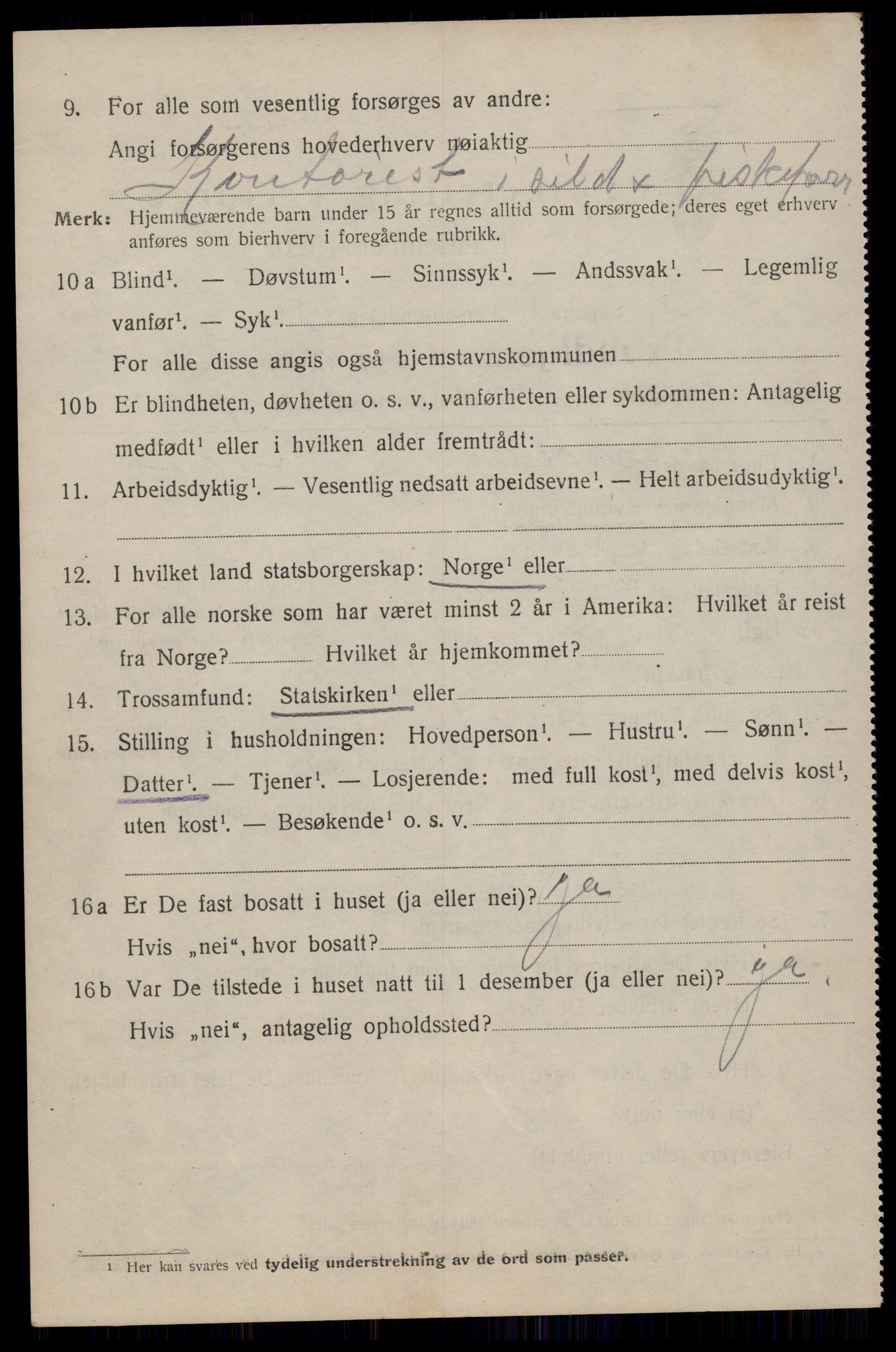 SAT, 1920 census for Trondheim, 1920, p. 61493