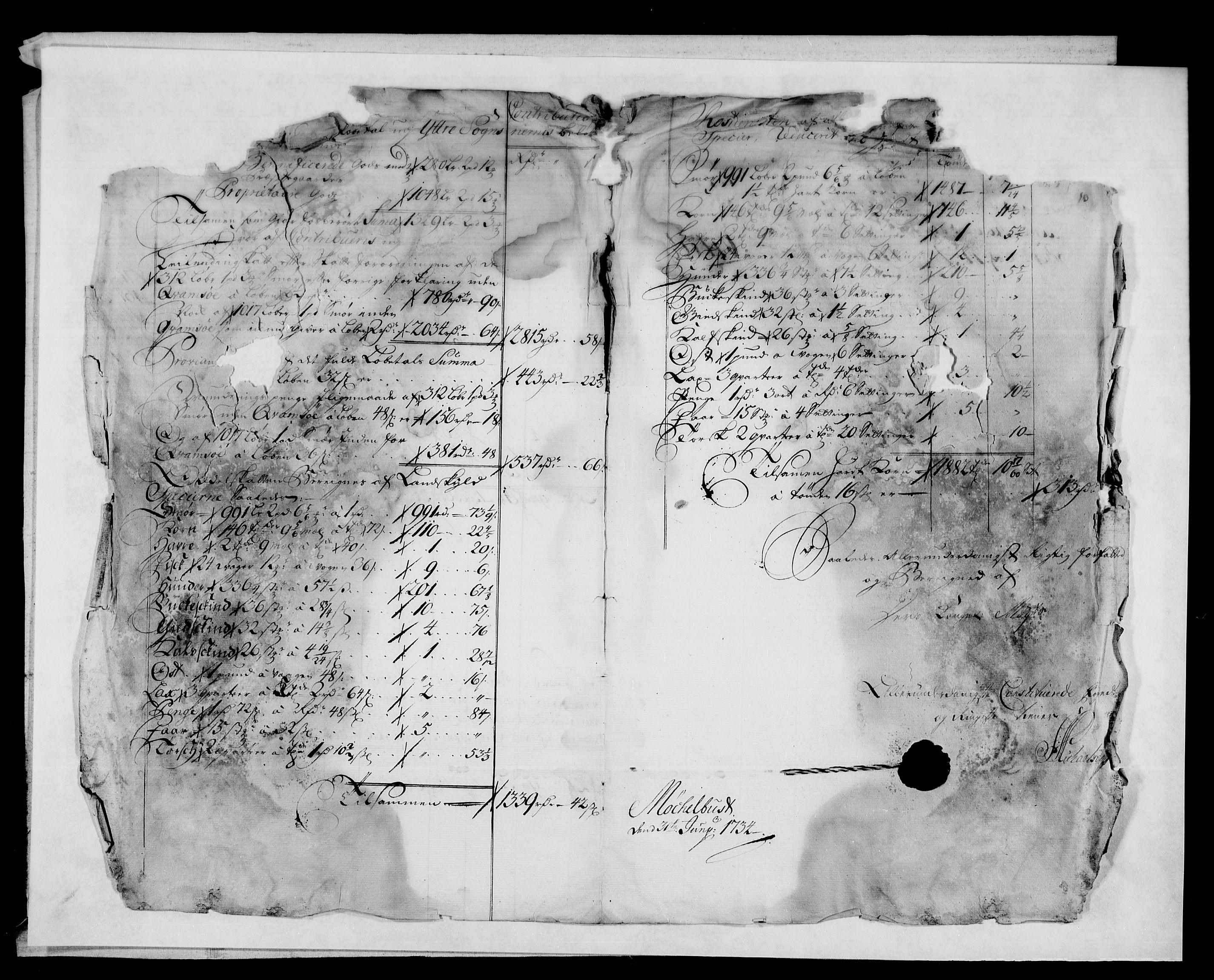 Rentekammeret inntil 1814, Reviderte regnskaper, Fogderegnskap, AV/RA-EA-4092/R52/L3337: Fogderegnskap Sogn, 1733, p. 44