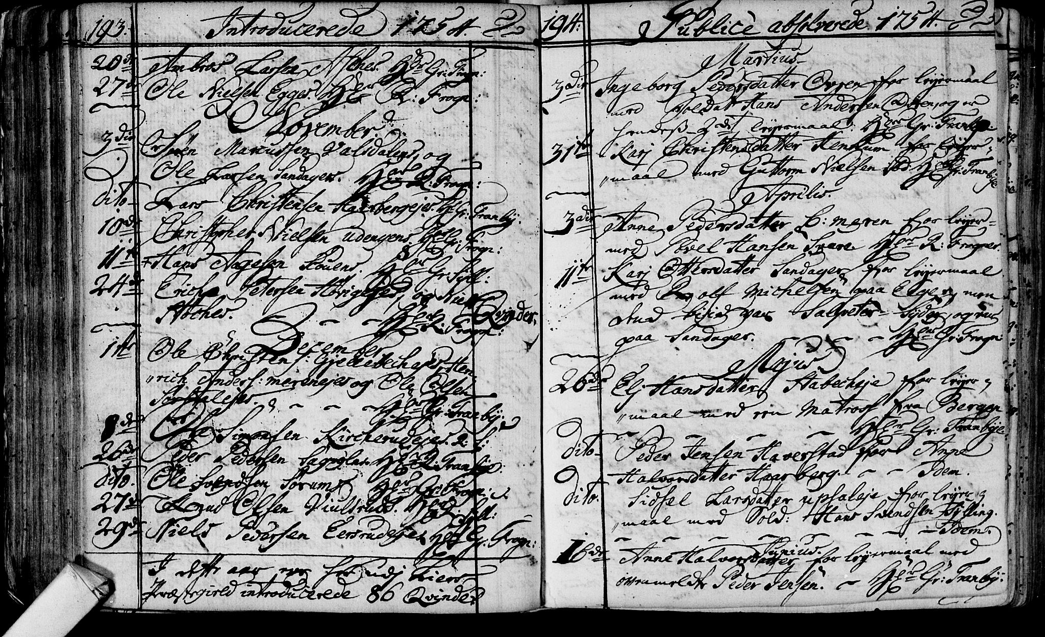 Lier kirkebøker, AV/SAKO-A-230/F/Fa/L0004: Parish register (official) no. I 4, 1749-1764, p. 193-194