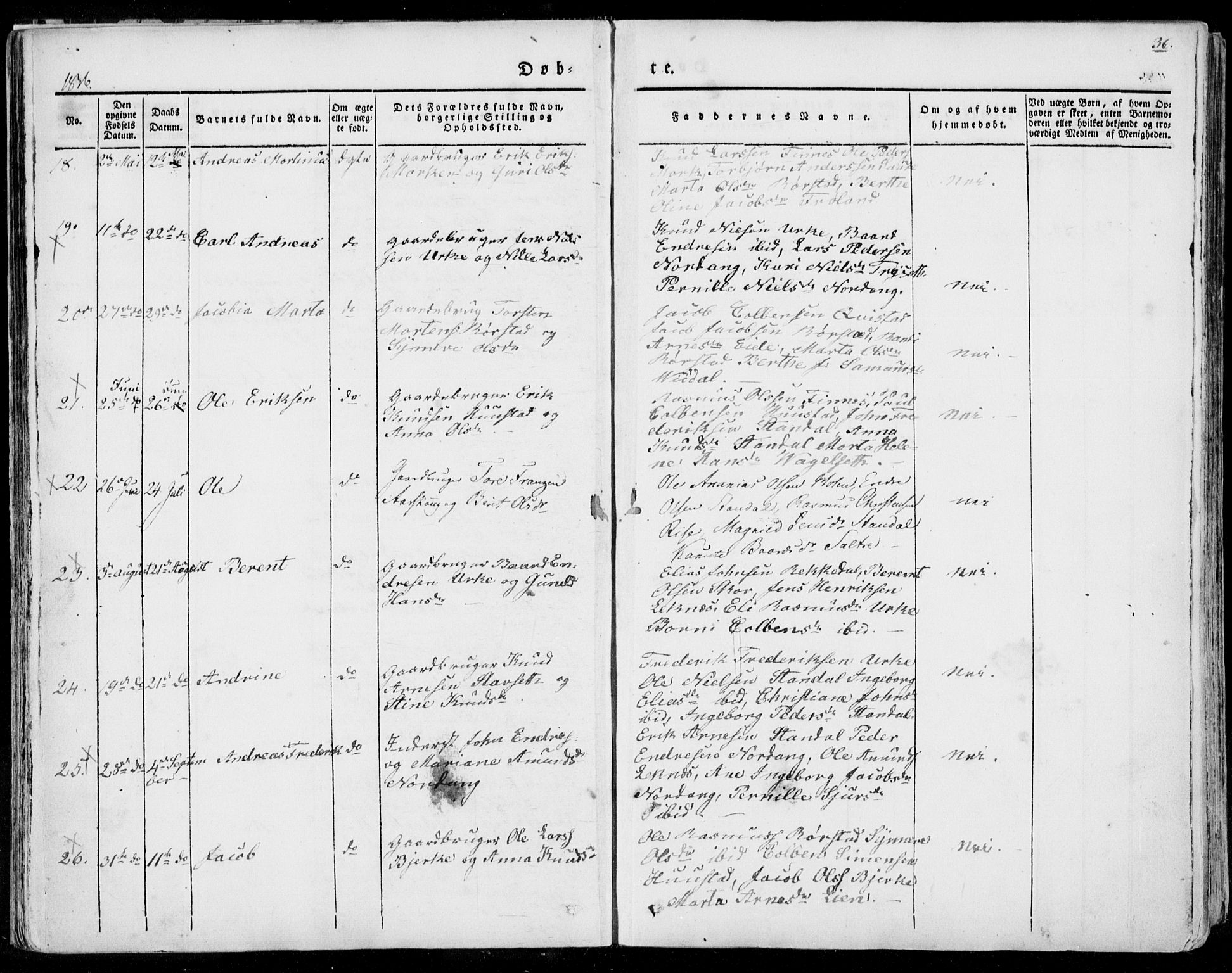 Ministerialprotokoller, klokkerbøker og fødselsregistre - Møre og Romsdal, AV/SAT-A-1454/515/L0208: Parish register (official) no. 515A04, 1830-1846, p. 36