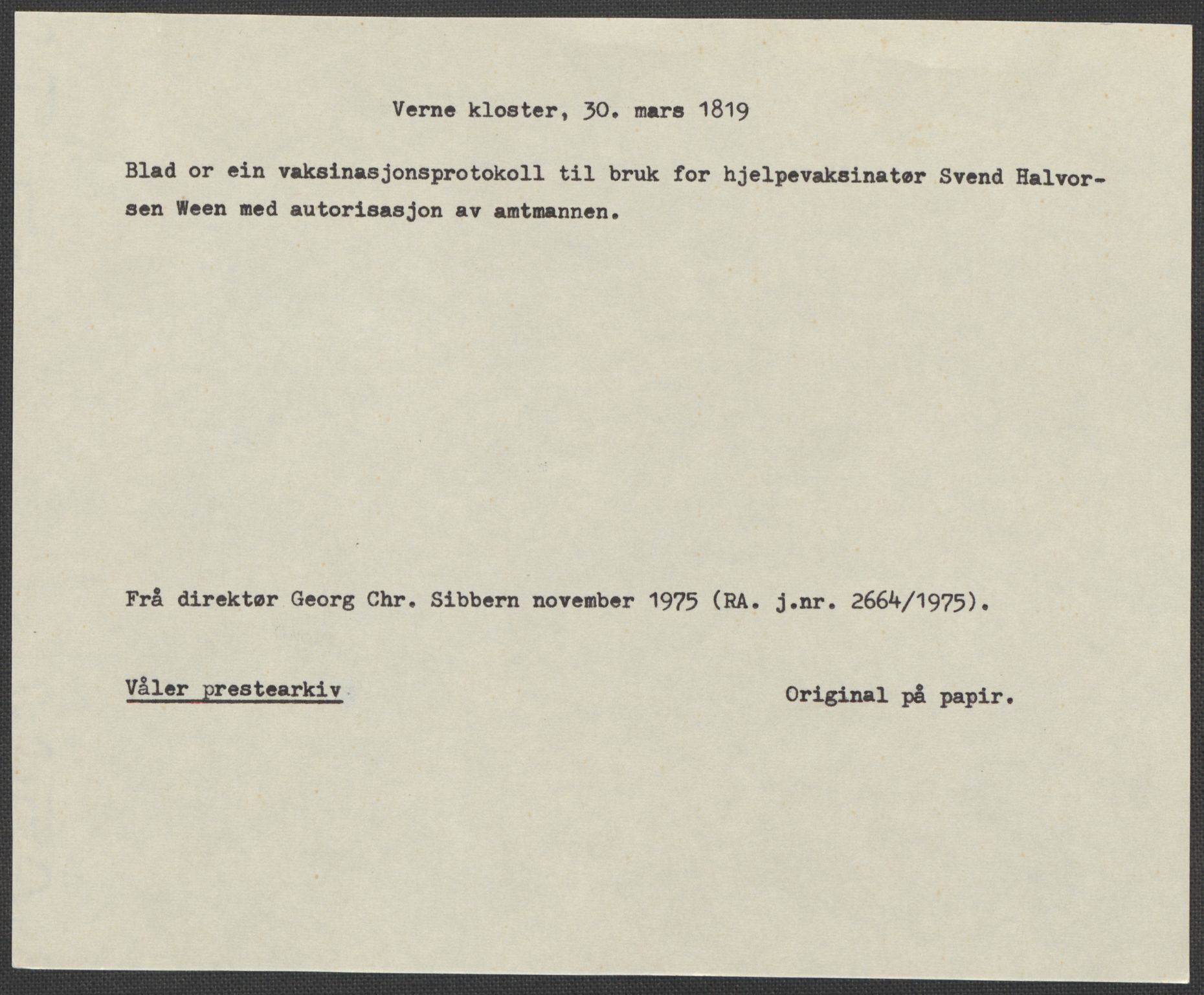 Riksarkivets diplomsamling, AV/RA-EA-5965/F15/L0005: Prestearkiv - Østfold, 1572-1830, p. 36