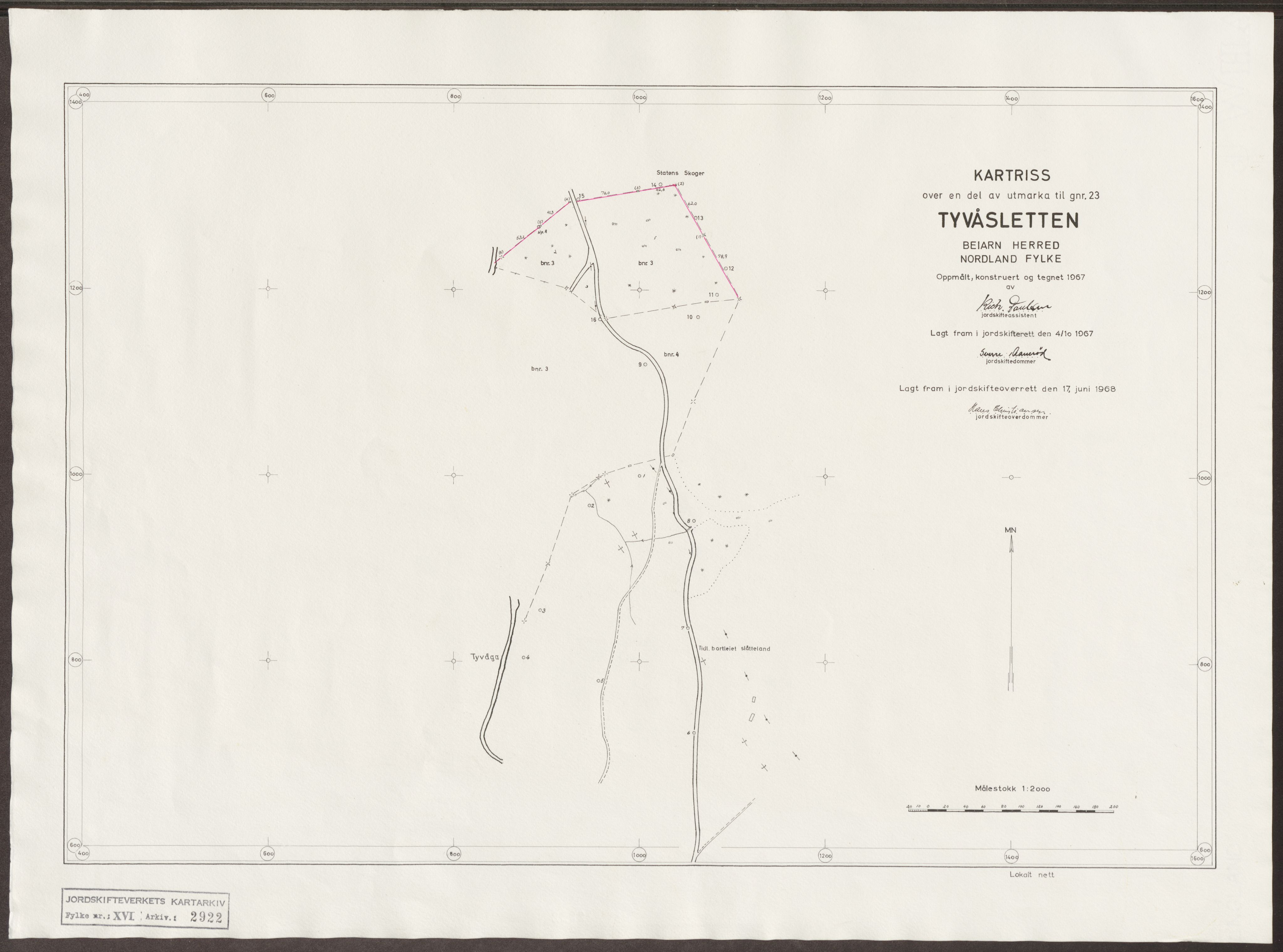 Jordskifteverkets kartarkiv, RA/S-3929/T, 1859-1988, p. 3792