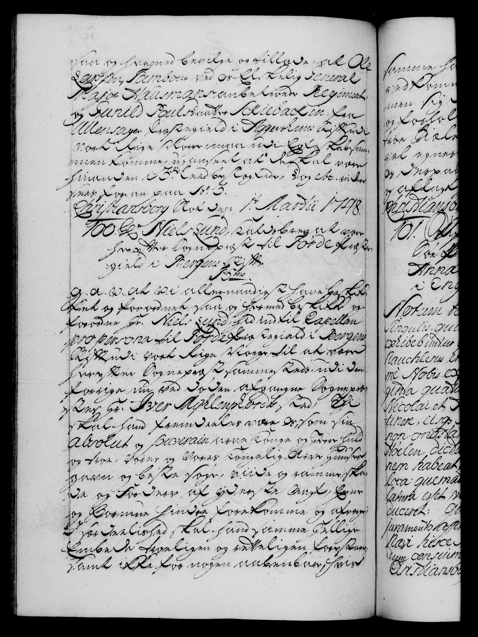 Danske Kanselli 1572-1799, AV/RA-EA-3023/F/Fc/Fca/Fcaa/L0035: Norske registre, 1746-1748, p. 597b