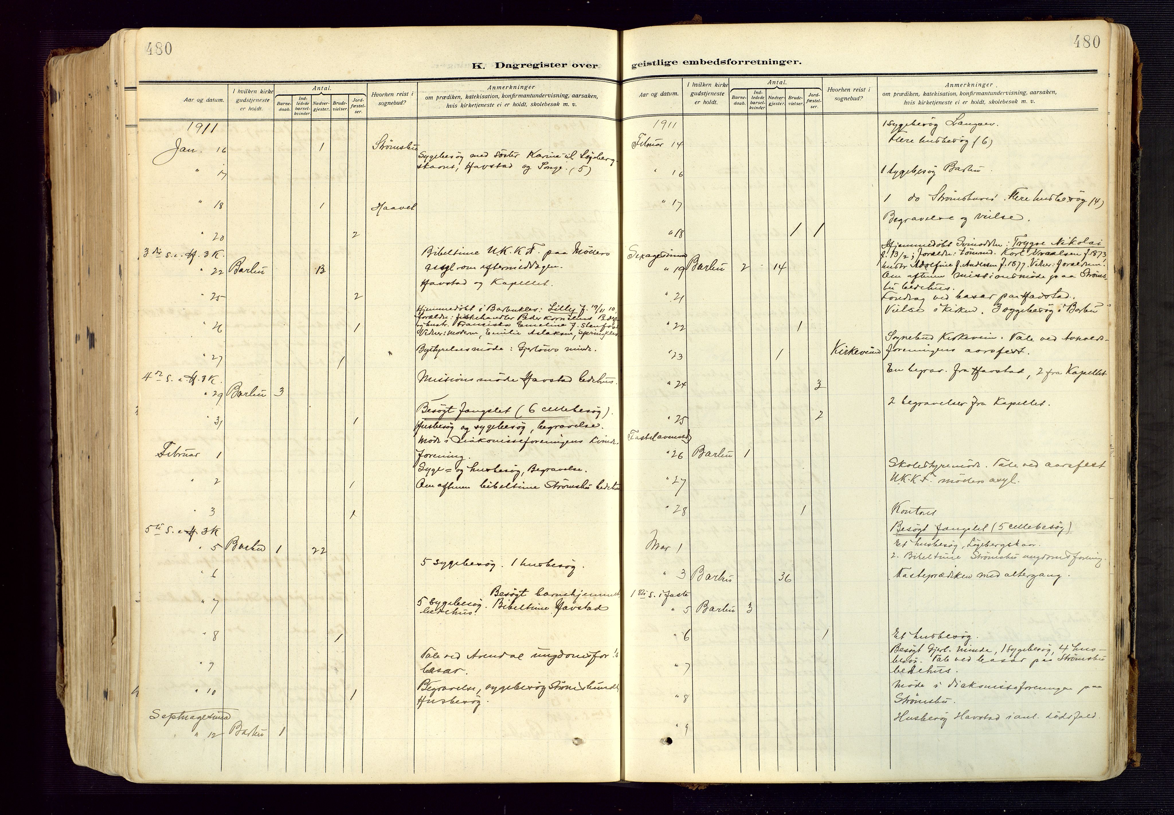Barbu sokneprestkontor, SAK/1111-0003/F/Fa/L0006: Parish register (official) no. A 6, 1910-1929, p. 480