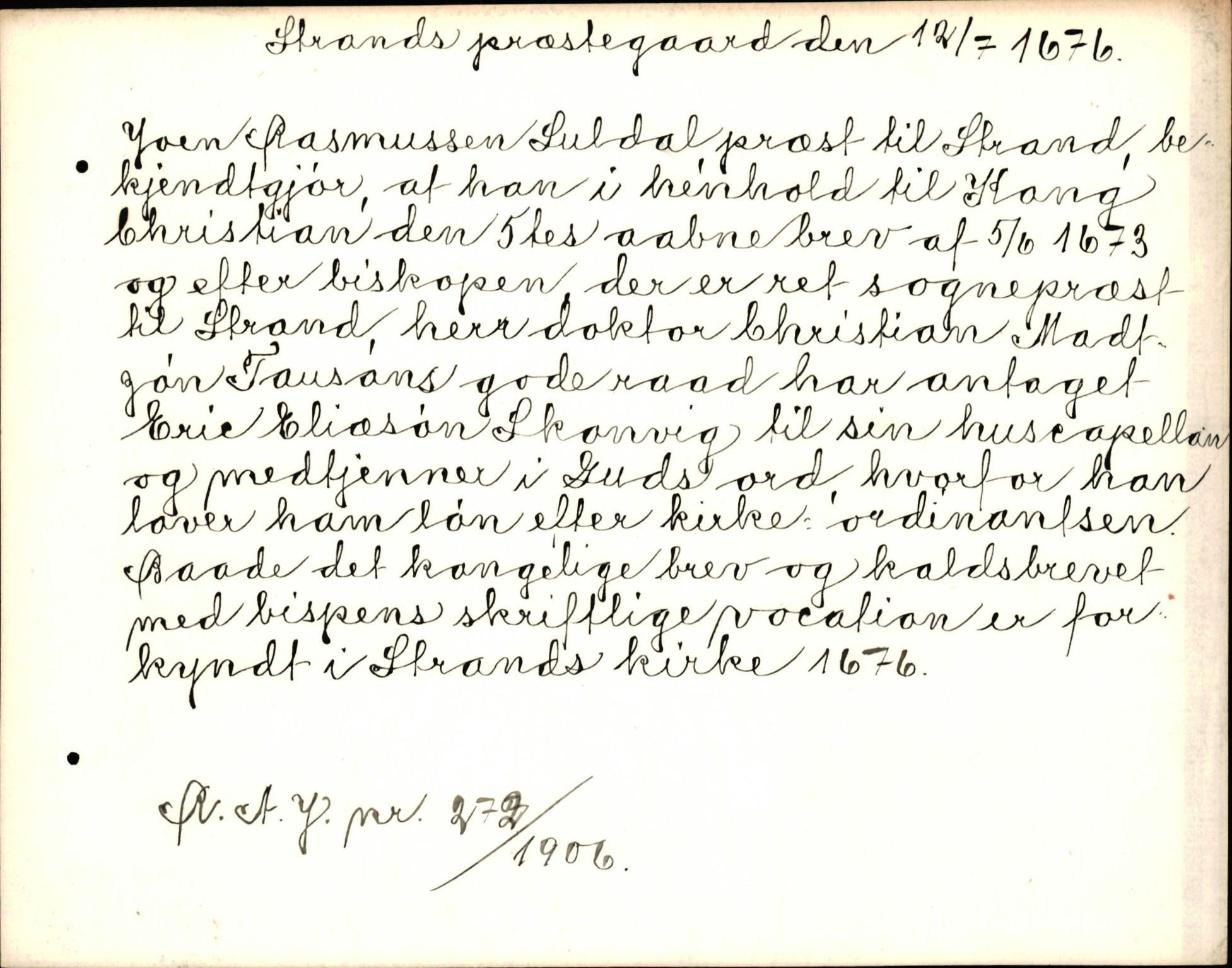 Riksarkivets diplomsamling, AV/RA-EA-5965/F35/F35k/L0003: Regestsedler: Prestearkiver fra Telemark, Agder, Vestlandet og Trøndelag, p. 333