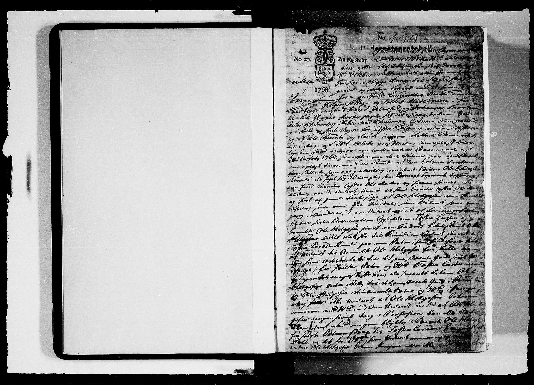 Hadeland, Land og Valdres sorenskriveri, SAH/TING-028/G/Gb/L0071: Tingbok - Valdres, 1768-1776, p. 1