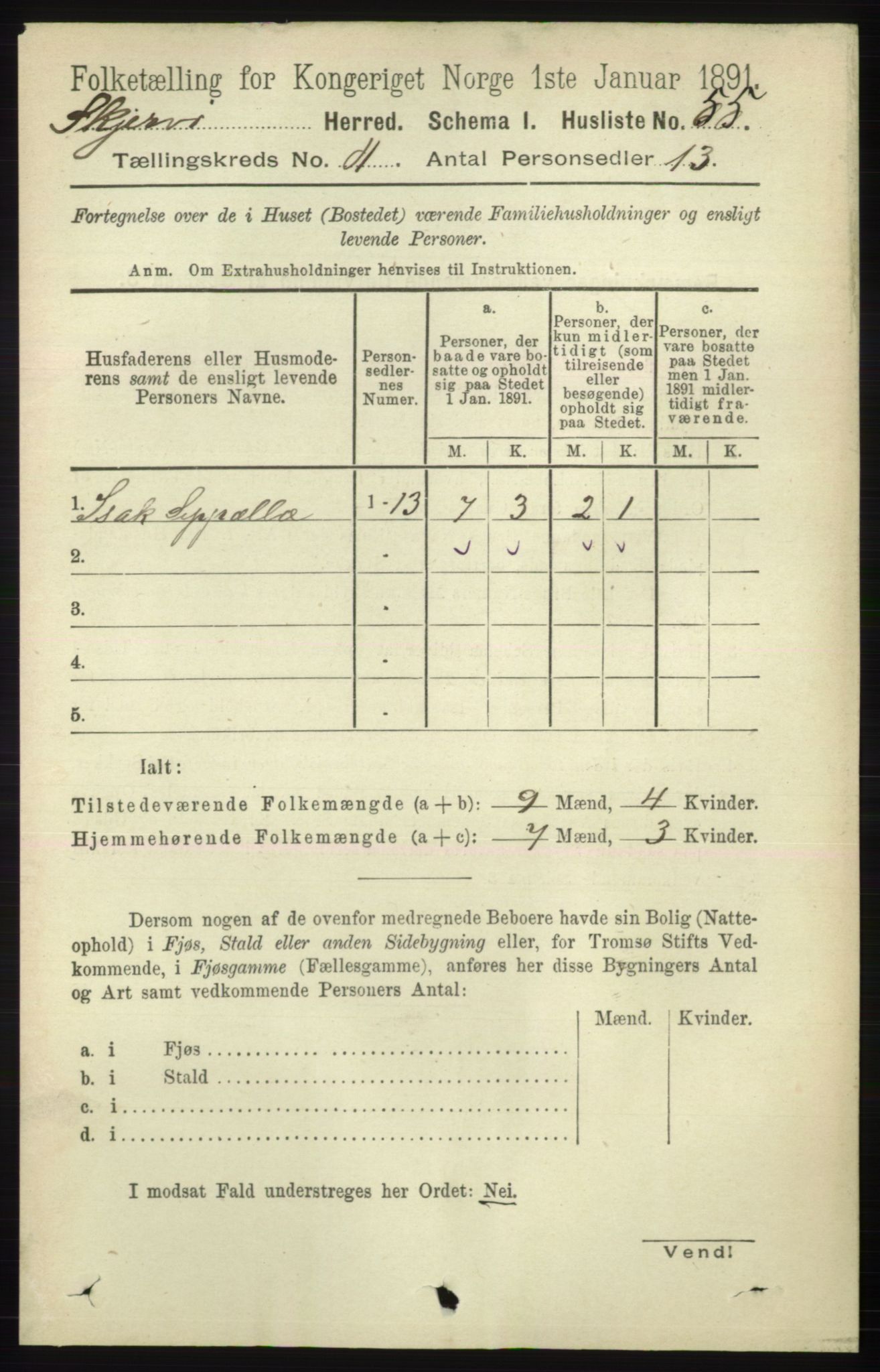 RA, 1891 census for 1941 Skjervøy, 1891, p. 2278