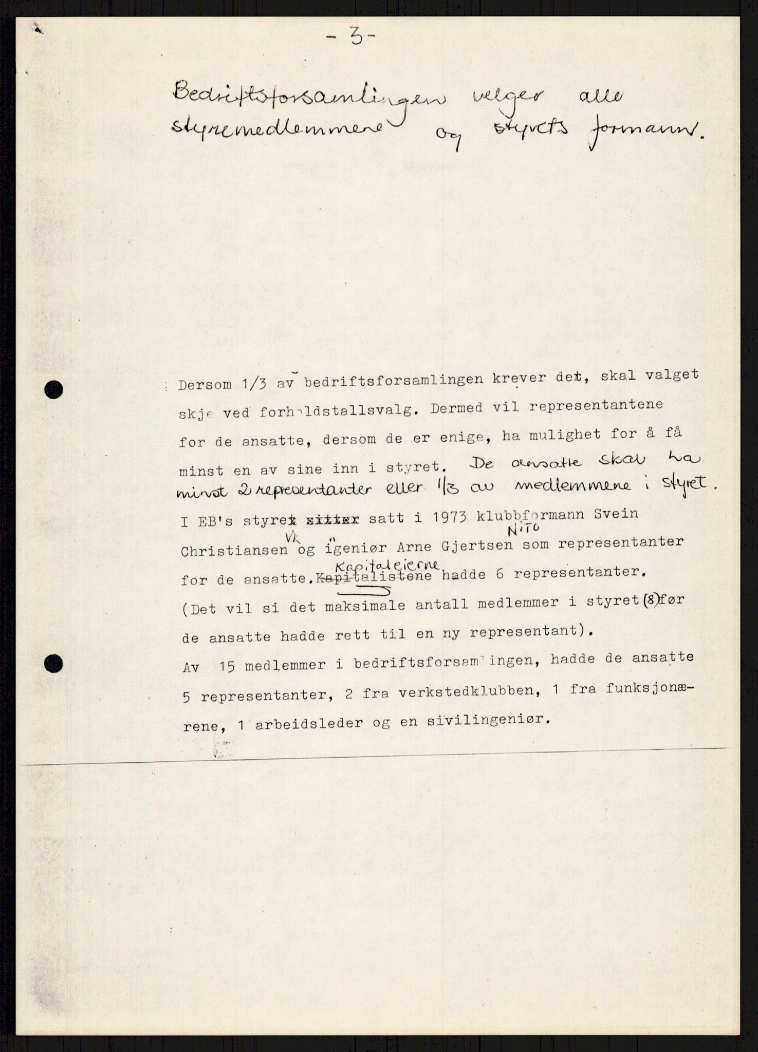Nygaard, Kristen, AV/RA-PA-1398/F/Fi/L0009: Fagbevegelse, demokrati, Jern- og Metallprosjektet, 1970-2002, p. 358