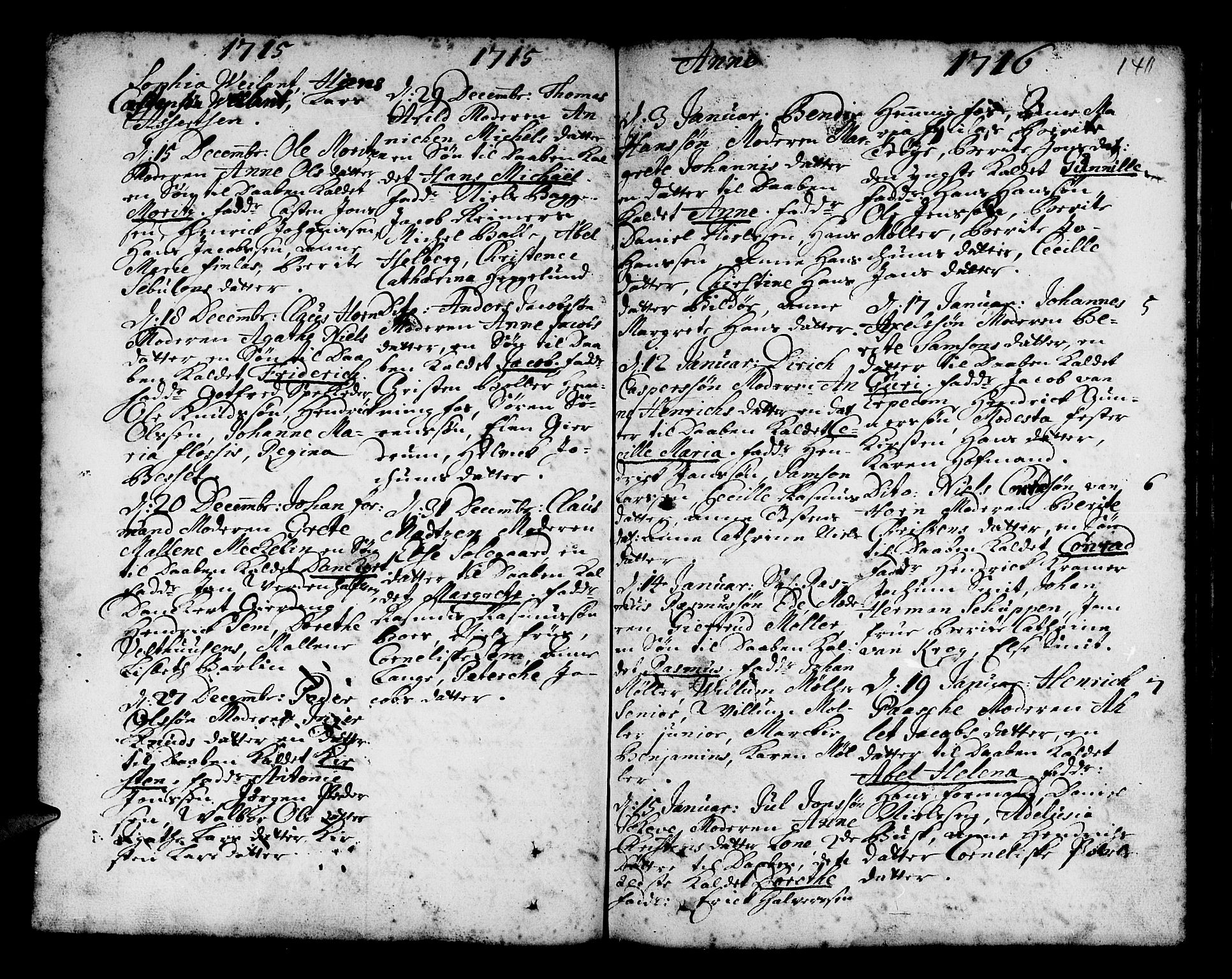 Nykirken Sokneprestembete, AV/SAB-A-77101/H/Haa/L0002: Parish register (official) no. A 2, 1700-1723, p. 140