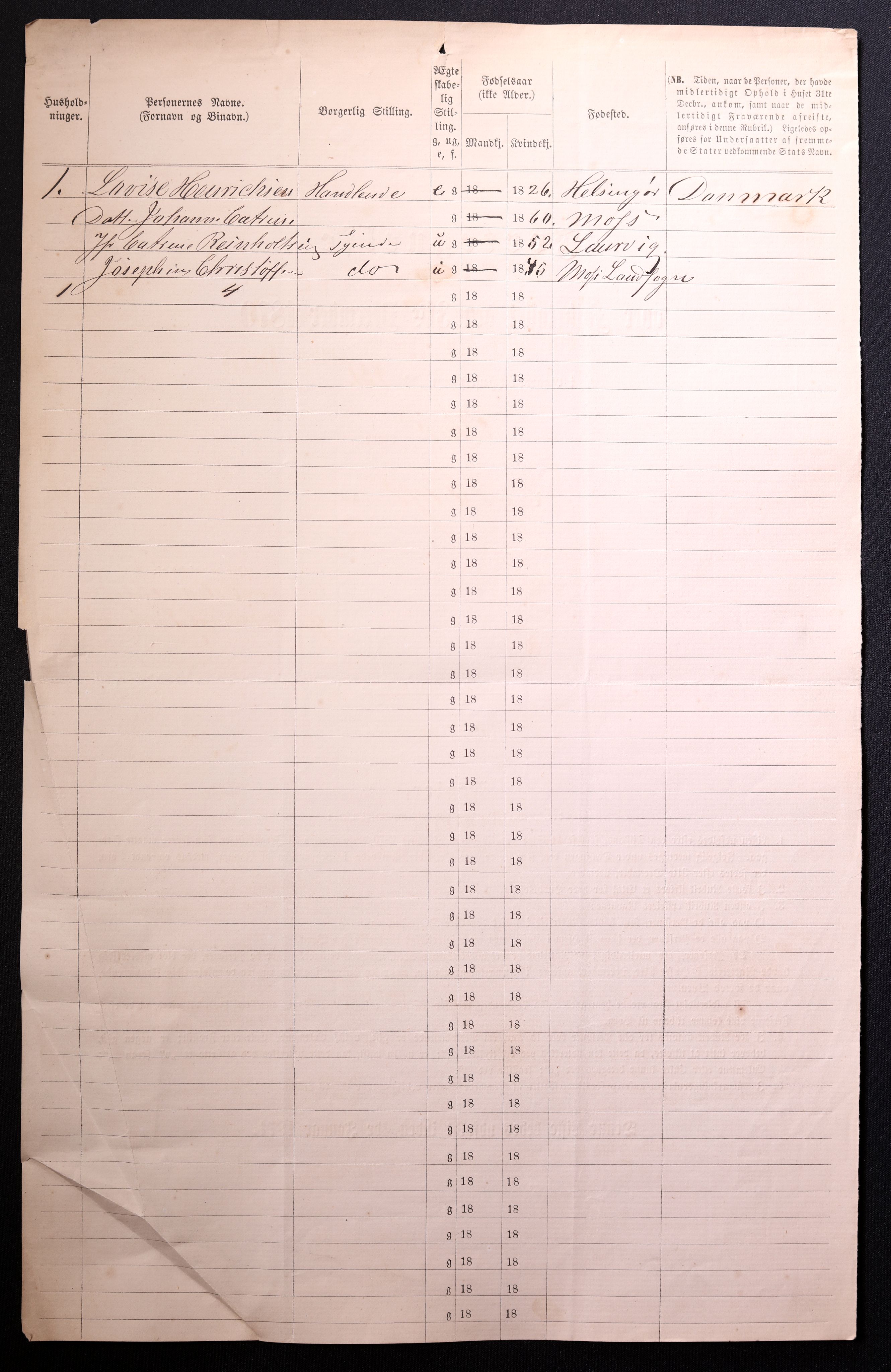 RA, 1870 census for 0104 Moss, 1870, p. 728