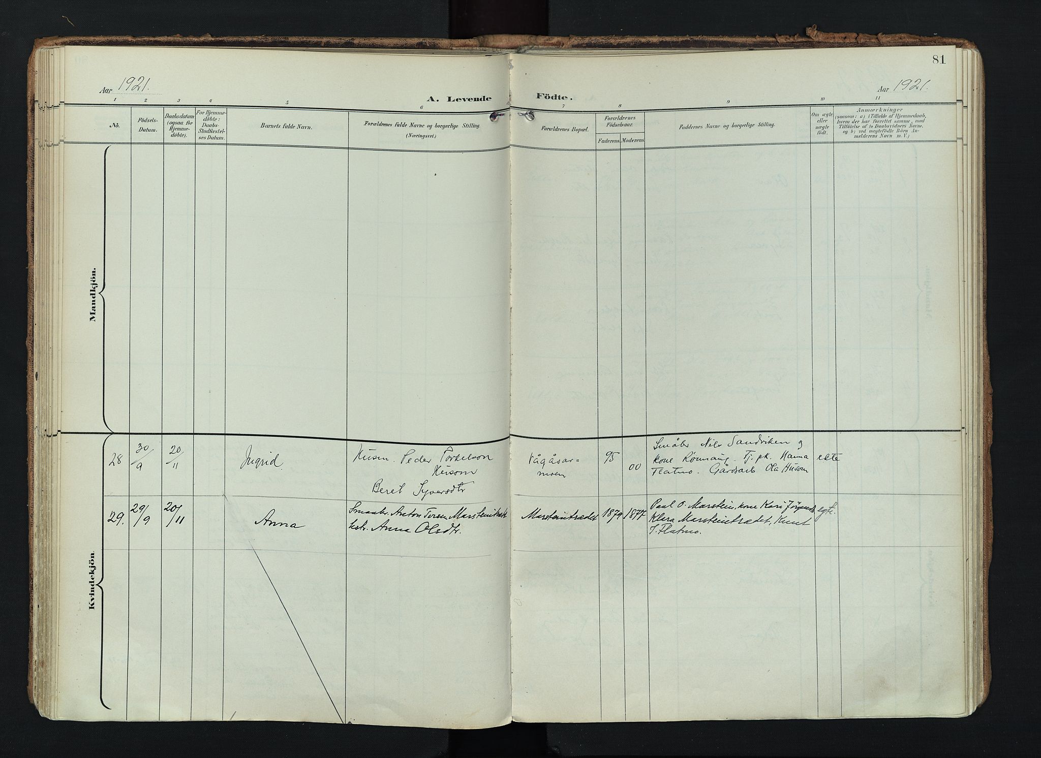 Lom prestekontor, SAH/PREST-070/K/L0010: Parish register (official) no. 10, 1899-1926, p. 81