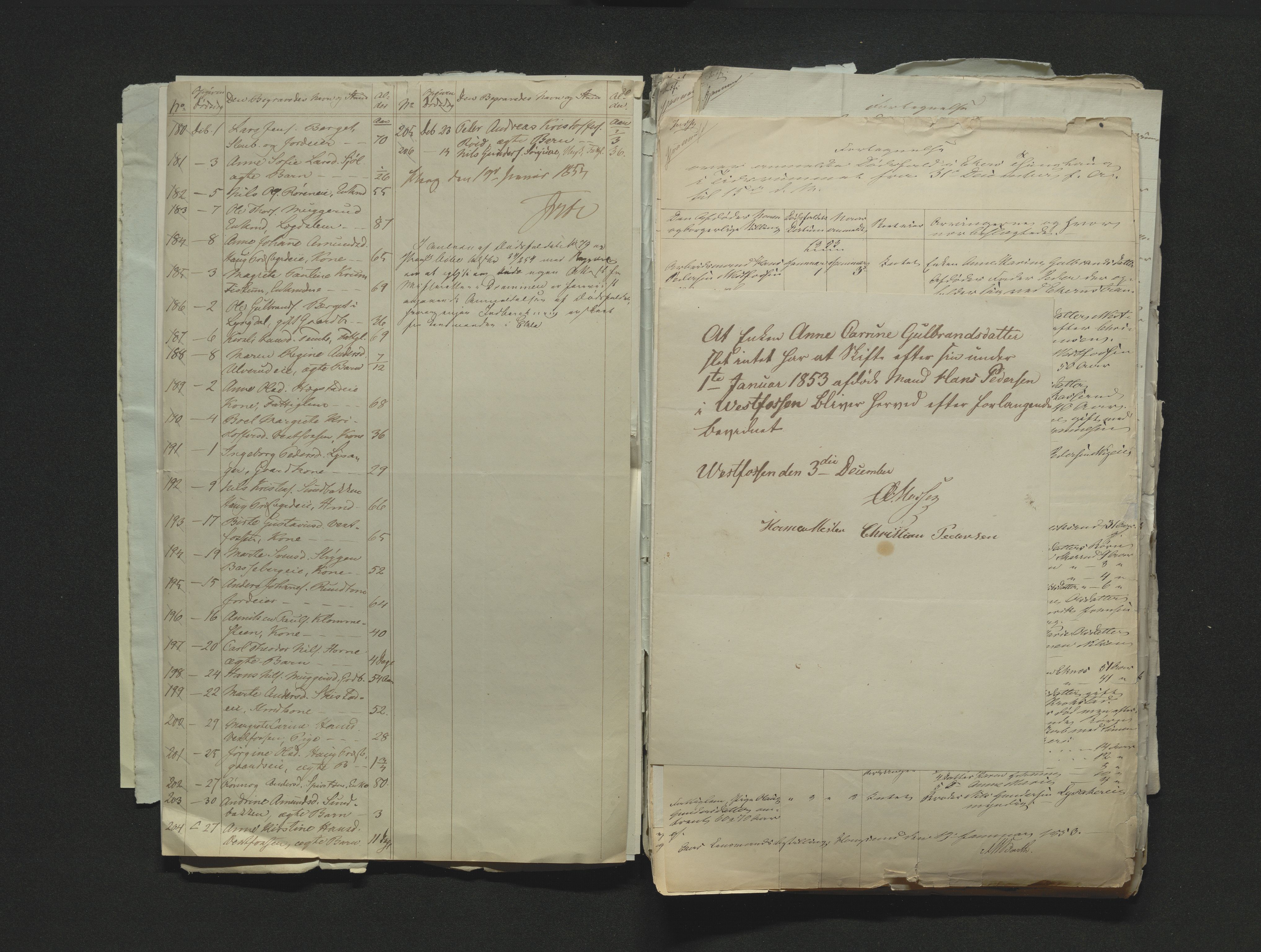 Eiker, Modum og Sigdal sorenskriveri, AV/SAKO-A-123/H/Ha/Hab/L0008: Dødsfallsmeldinger, 1850-1853