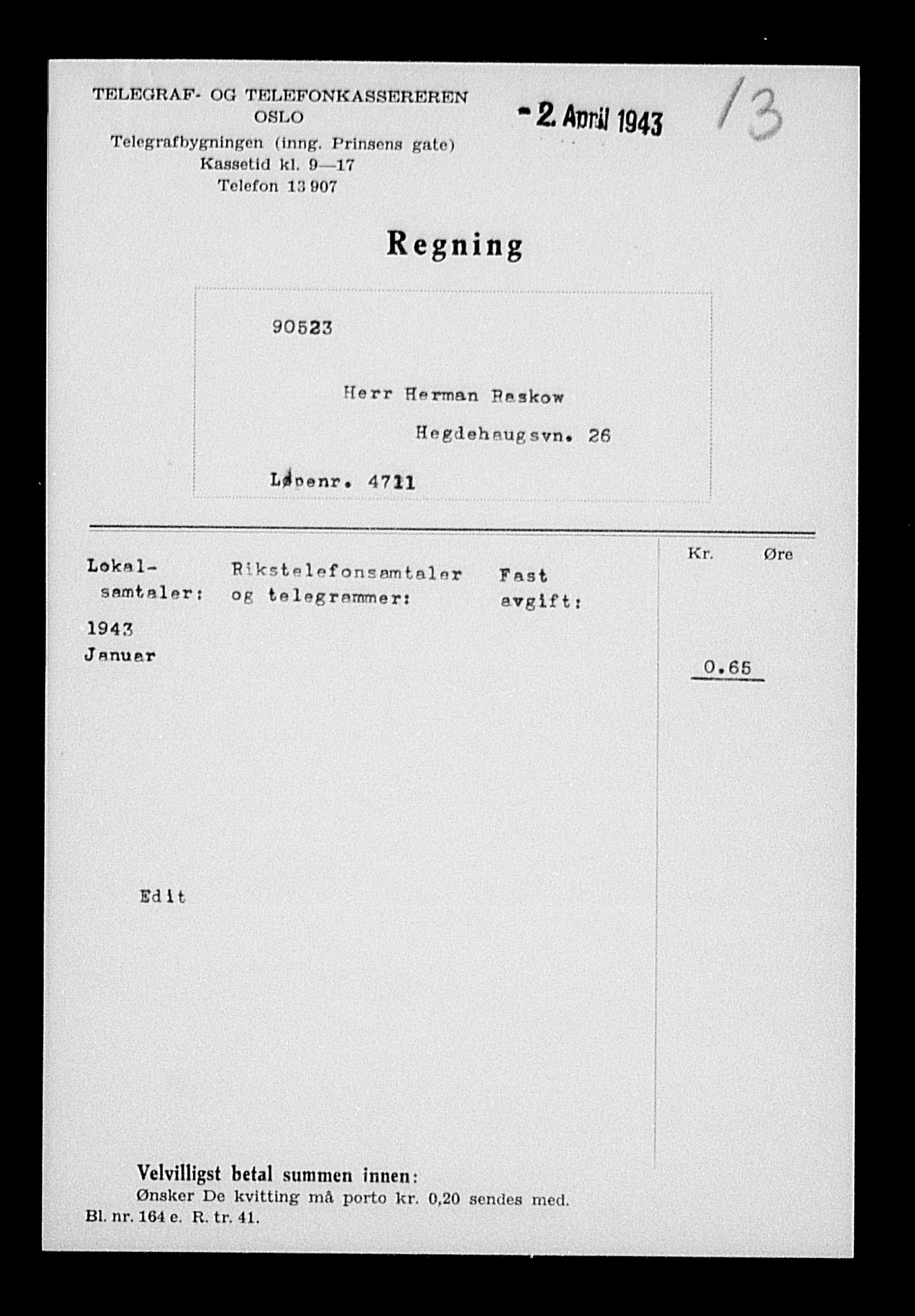 Justisdepartementet, Tilbakeføringskontoret for inndratte formuer, AV/RA-S-1564/H/Hc/Hcc/L0972: --, 1945-1947, p. 58