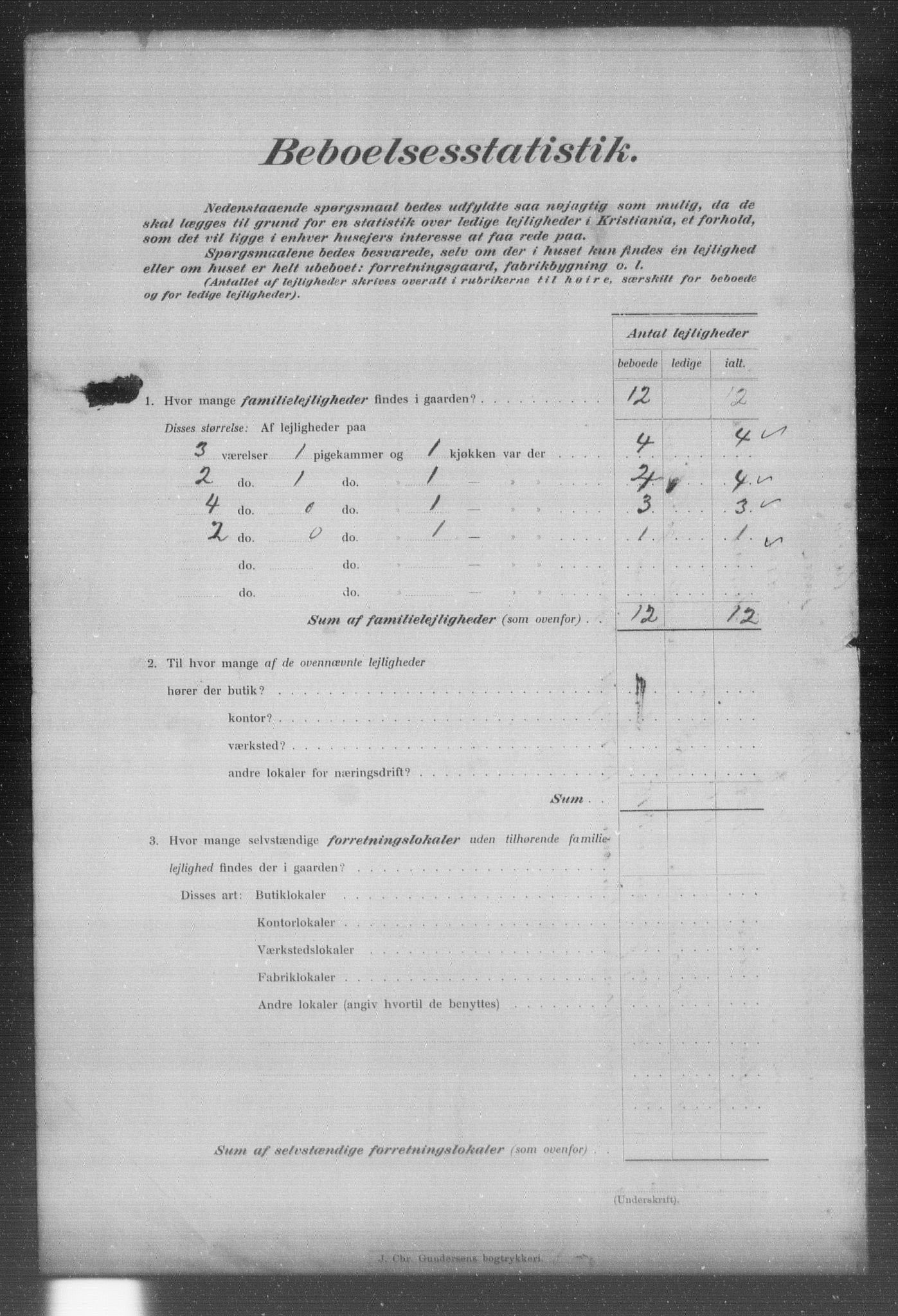 OBA, Municipal Census 1903 for Kristiania, 1903, p. 24647