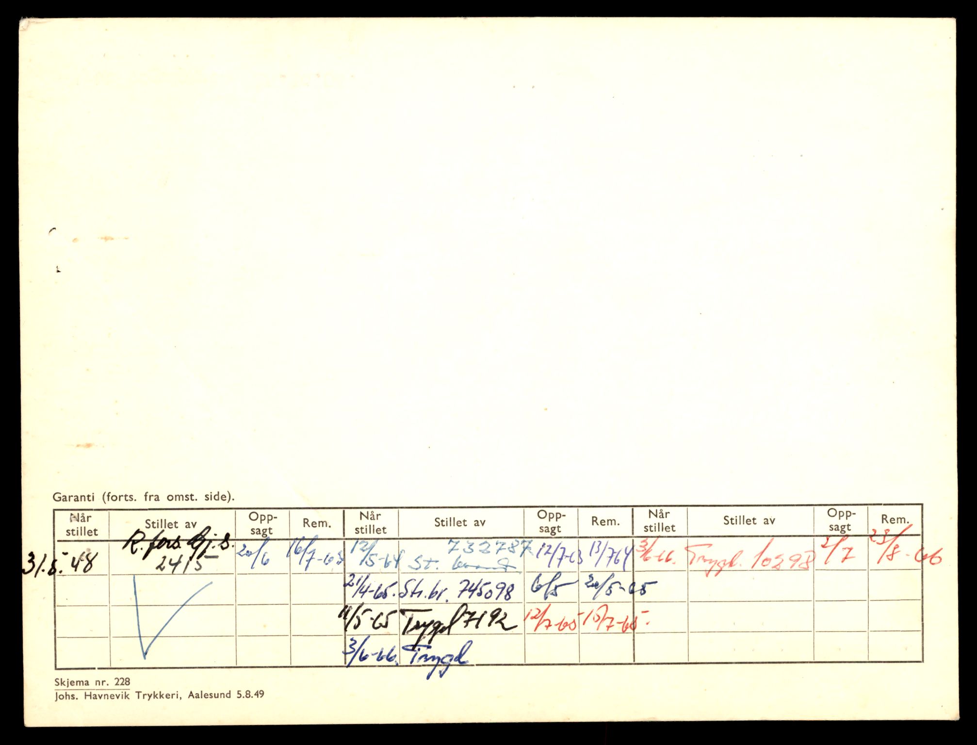 Møre og Romsdal vegkontor - Ålesund trafikkstasjon, AV/SAT-A-4099/F/Fe/L0008: Registreringskort for kjøretøy T 747 - T 894, 1927-1998, p. 4