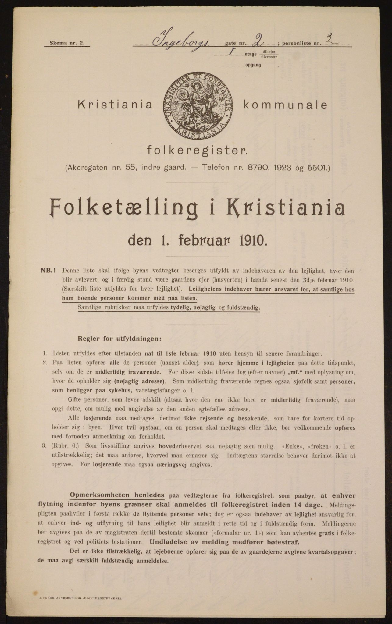 OBA, Municipal Census 1910 for Kristiania, 1910, p. 42770