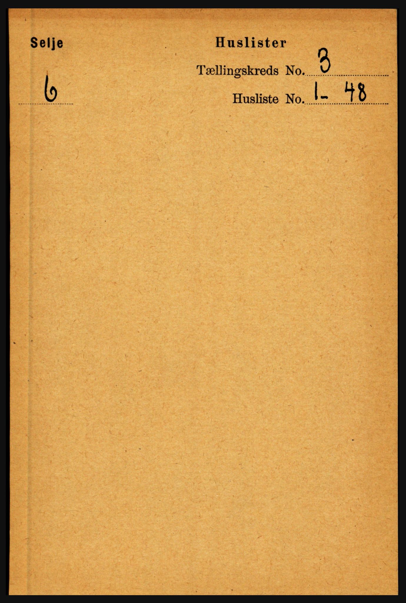 RA, 1891 census for 1441 Selje, 1891, p. 586