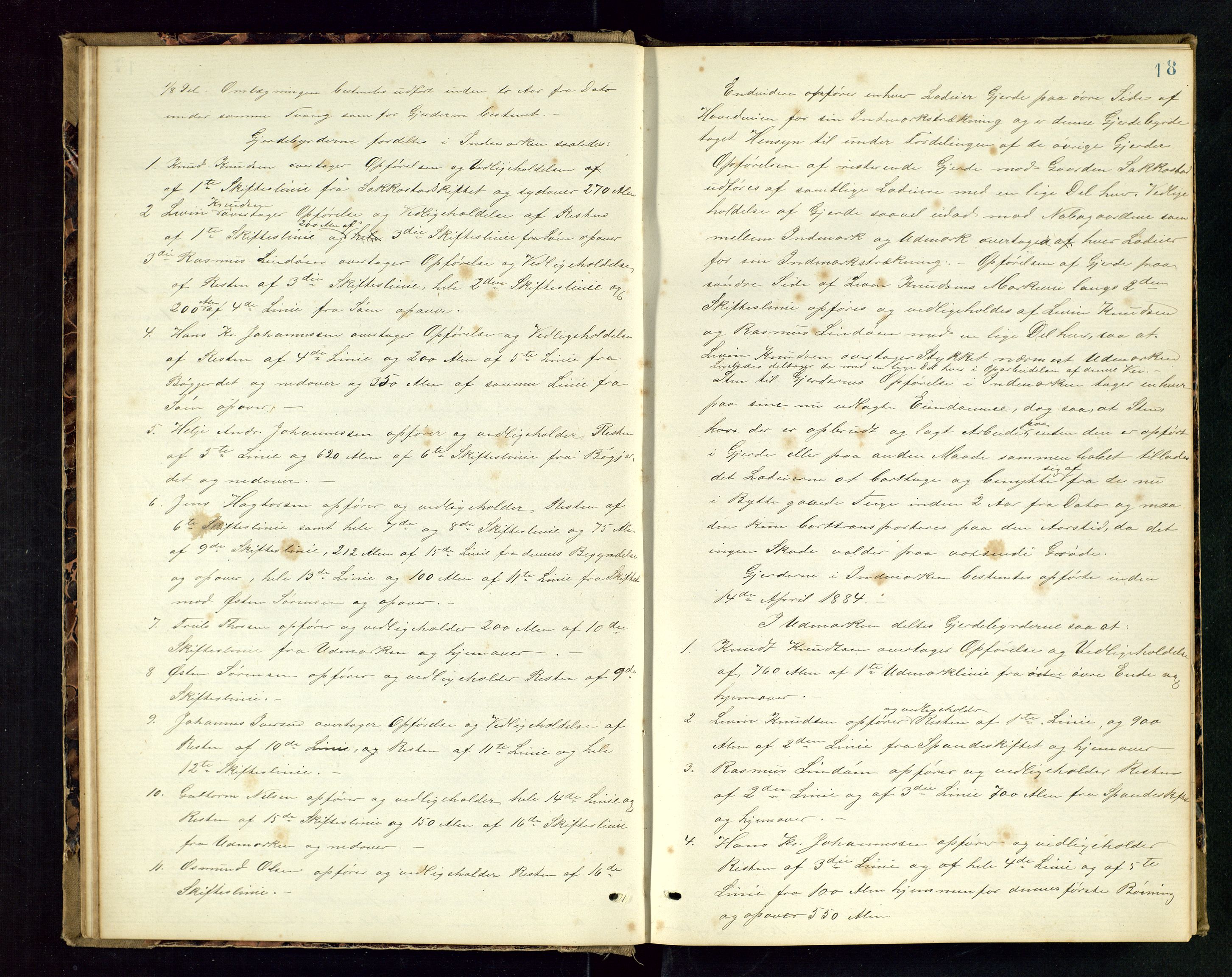 Rogaland jordskifterett, AV/SAST-A-102426/Oa/L0047: Forhandlingsprotokoll, 1879-1881, p. 18
