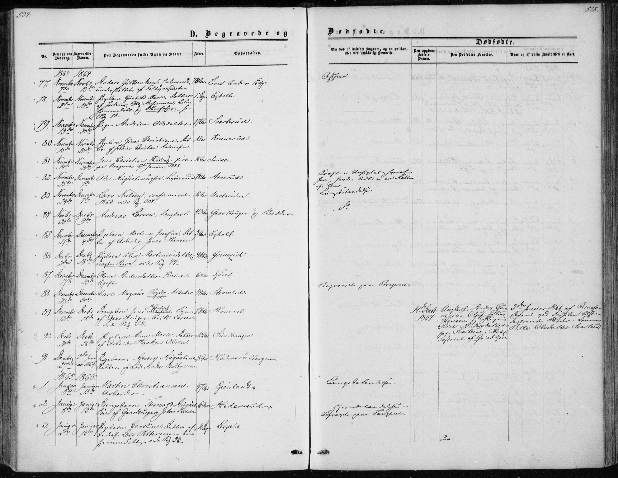 Skoger kirkebøker, SAKO/A-59/F/Fa/L0004: Parish register (official) no. I 4, 1862-1872, p. 534-535