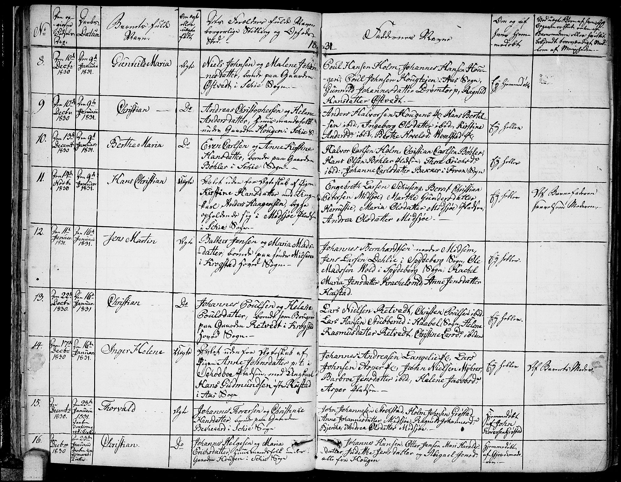 Kråkstad prestekontor Kirkebøker, AV/SAO-A-10125a/F/Fa/L0004: Parish register (official) no. I 4, 1825-1837, p. 40