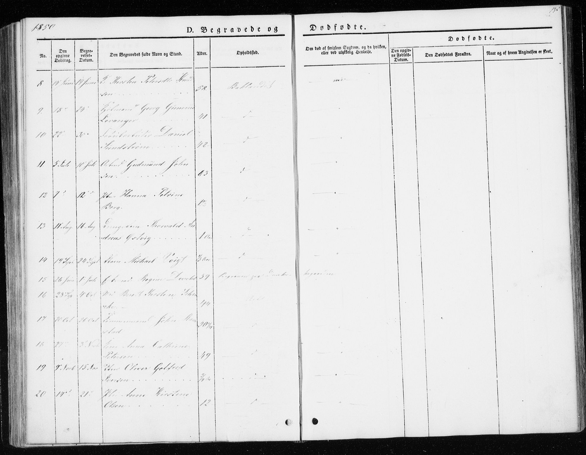 Ministerialprotokoller, klokkerbøker og fødselsregistre - Sør-Trøndelag, SAT/A-1456/604/L0183: Parish register (official) no. 604A04, 1841-1850, p. 135