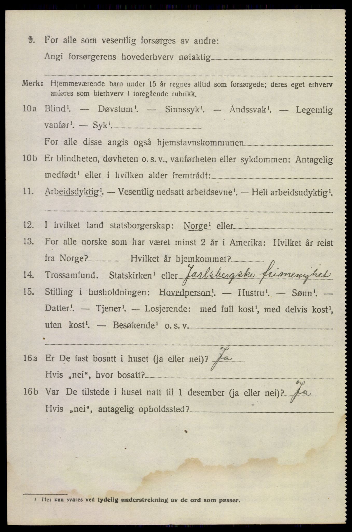 SAKO, 1920 census for Våle, 1920, p. 6337