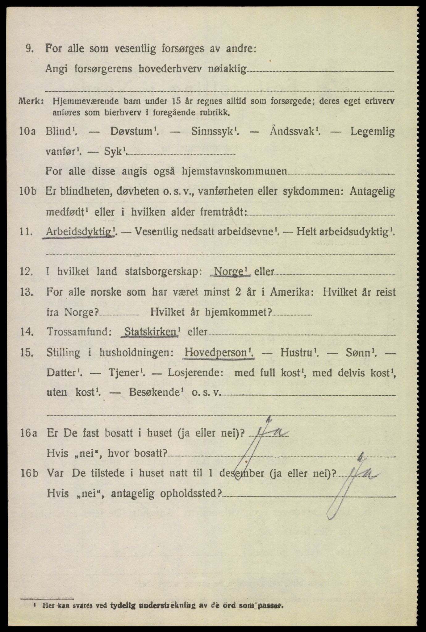 SAH, 1920 census for Brandval, 1920, p. 2005