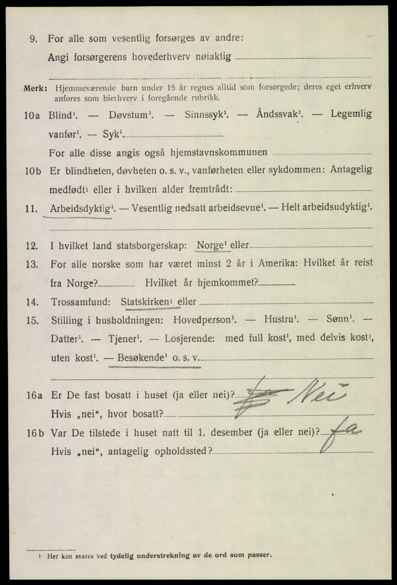 SAH, 1920 census for Eidskog, 1920, p. 2490