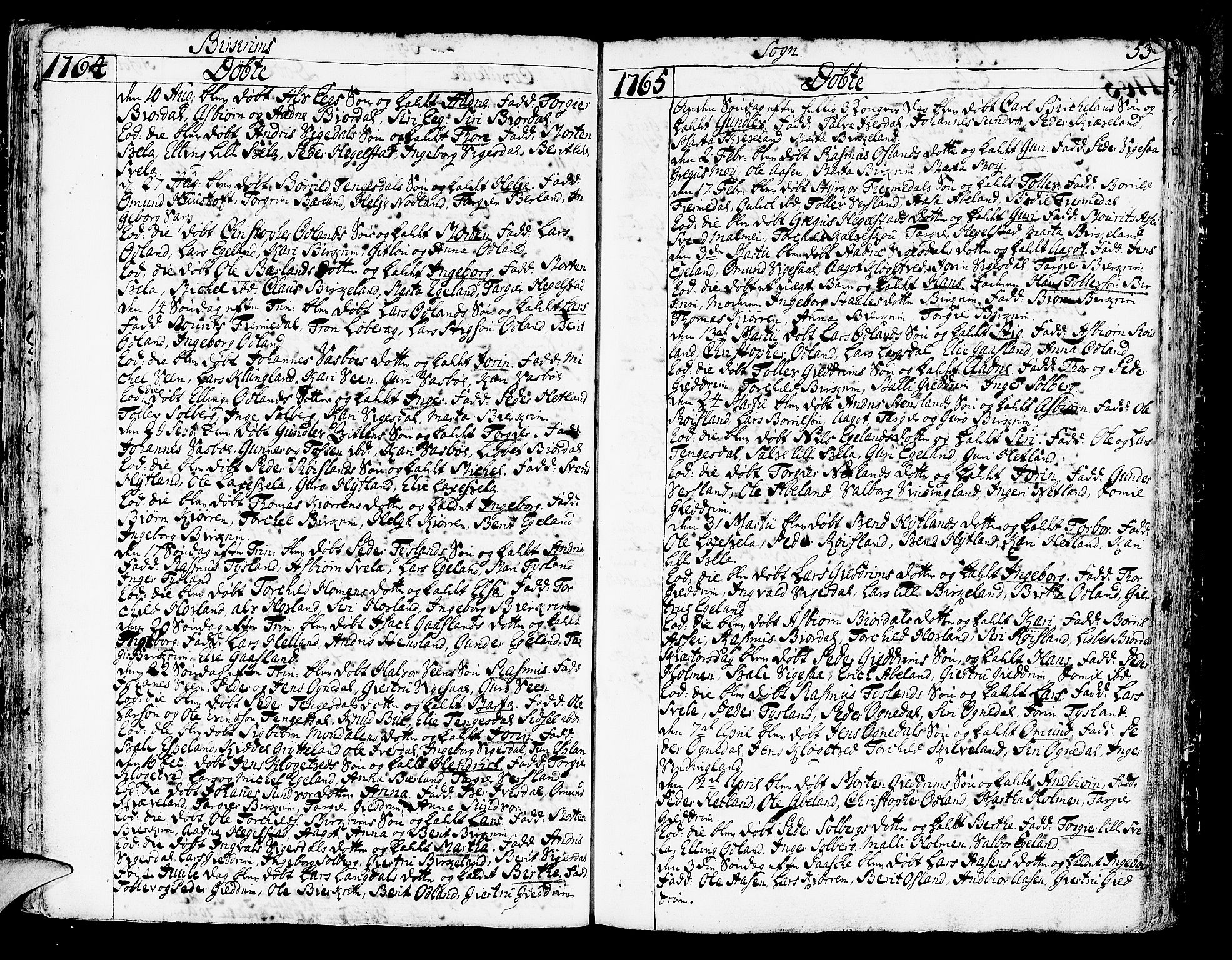 Helleland sokneprestkontor, SAST/A-101810: Parish register (official) no. A 2 /2, 1762-1791, p. 53