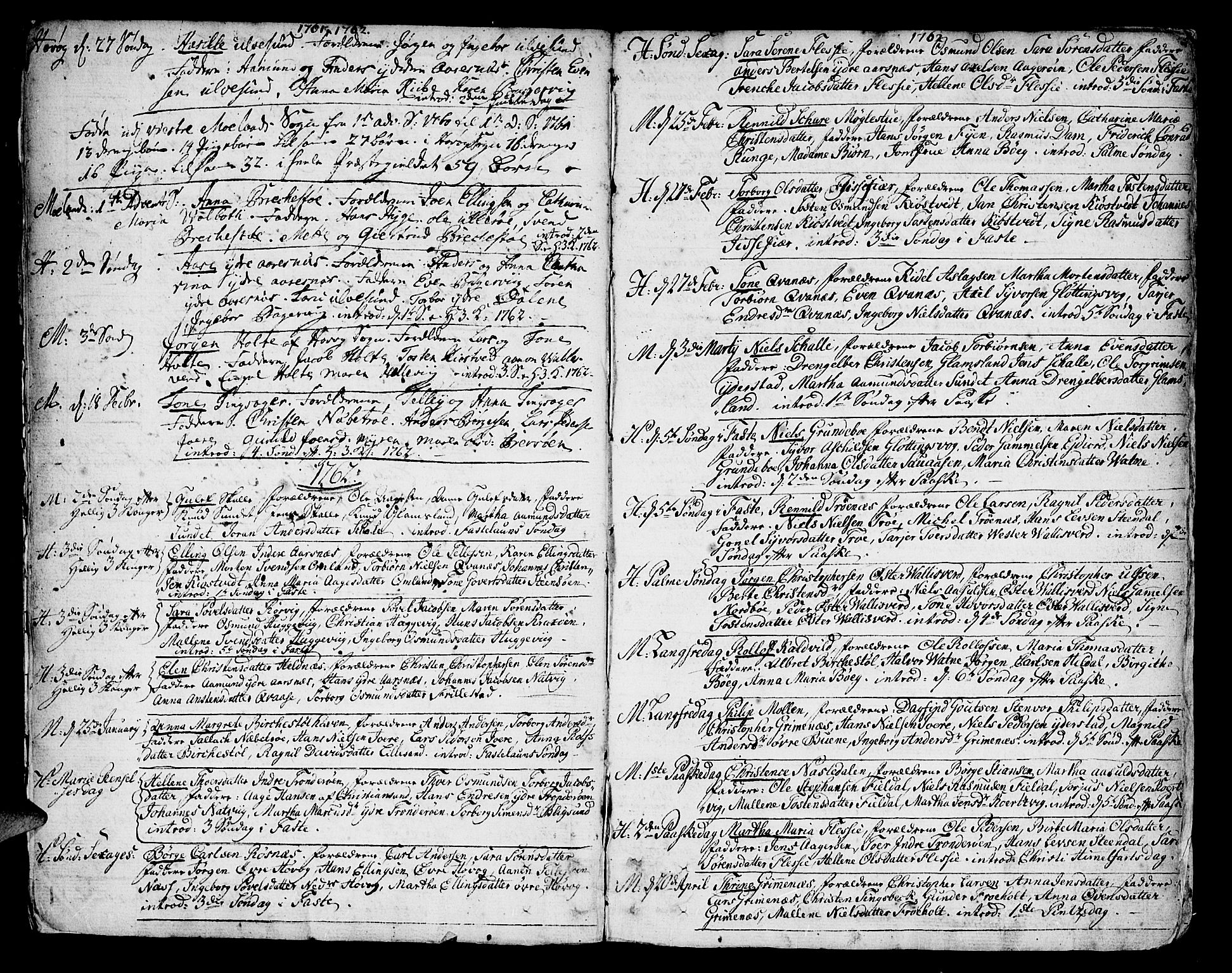 Vestre Moland sokneprestkontor, SAK/1111-0046/F/Fa/Fab/L0002: Parish register (official) no. A 2, 1760-1816, p. 5