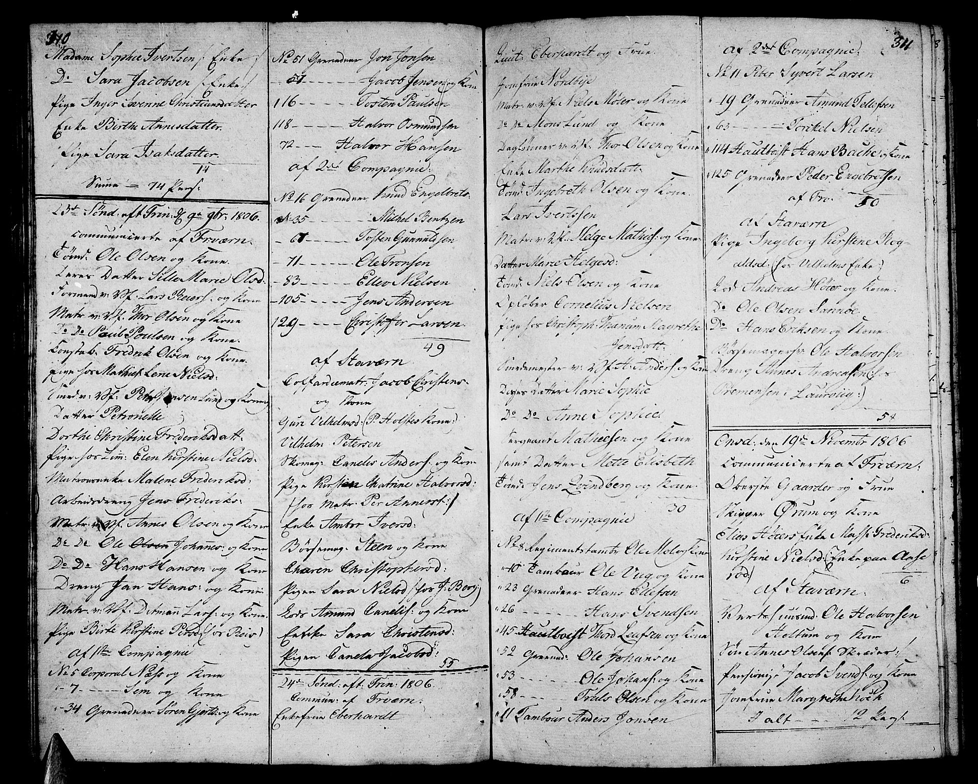 Stavern kirkebøker, AV/SAKO-A-318/F/Fa/L0005: Parish register (official) no. 5, 1800-1816, p. 110-111