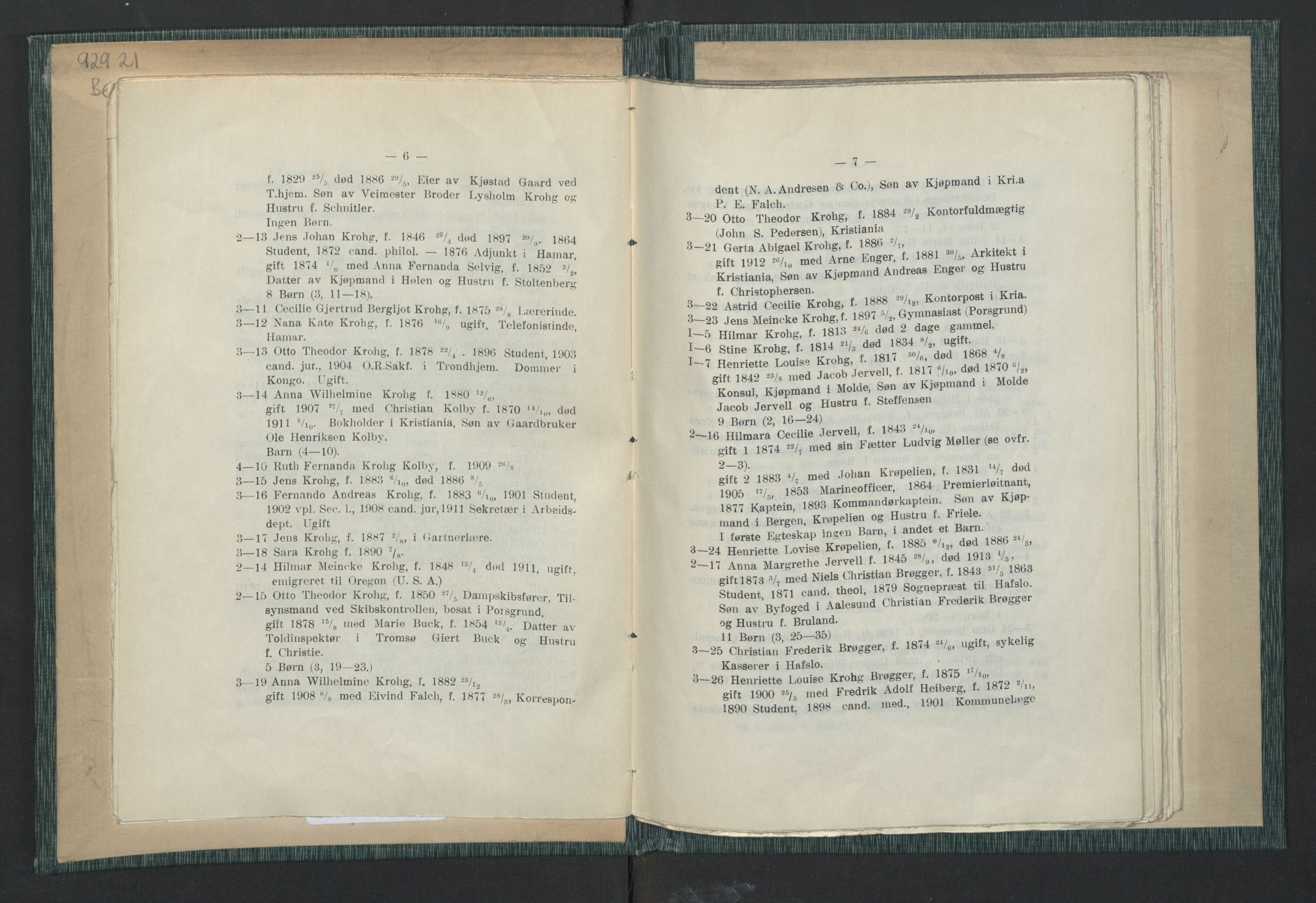 Andre publikasjoner, PUBL/PUBL-999/0003/0001: Johan Kielland Bergwitz: Vore Eidsvollsmænds efterkommere. Gjennem alle linjer i 100 aar (1914), 1814-1914, p. 9