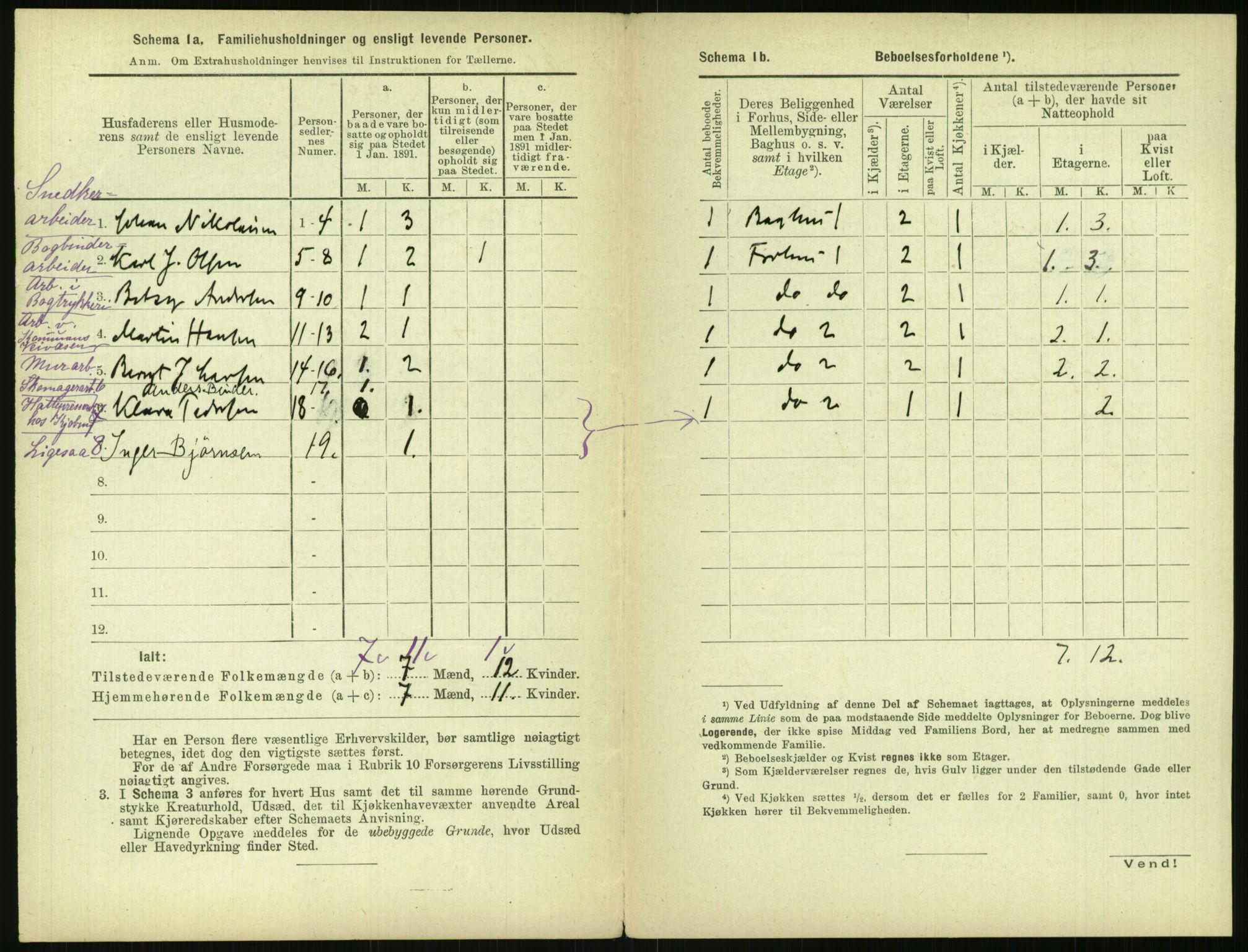 RA, 1891 census for 0301 Kristiania, 1891, p. 143767