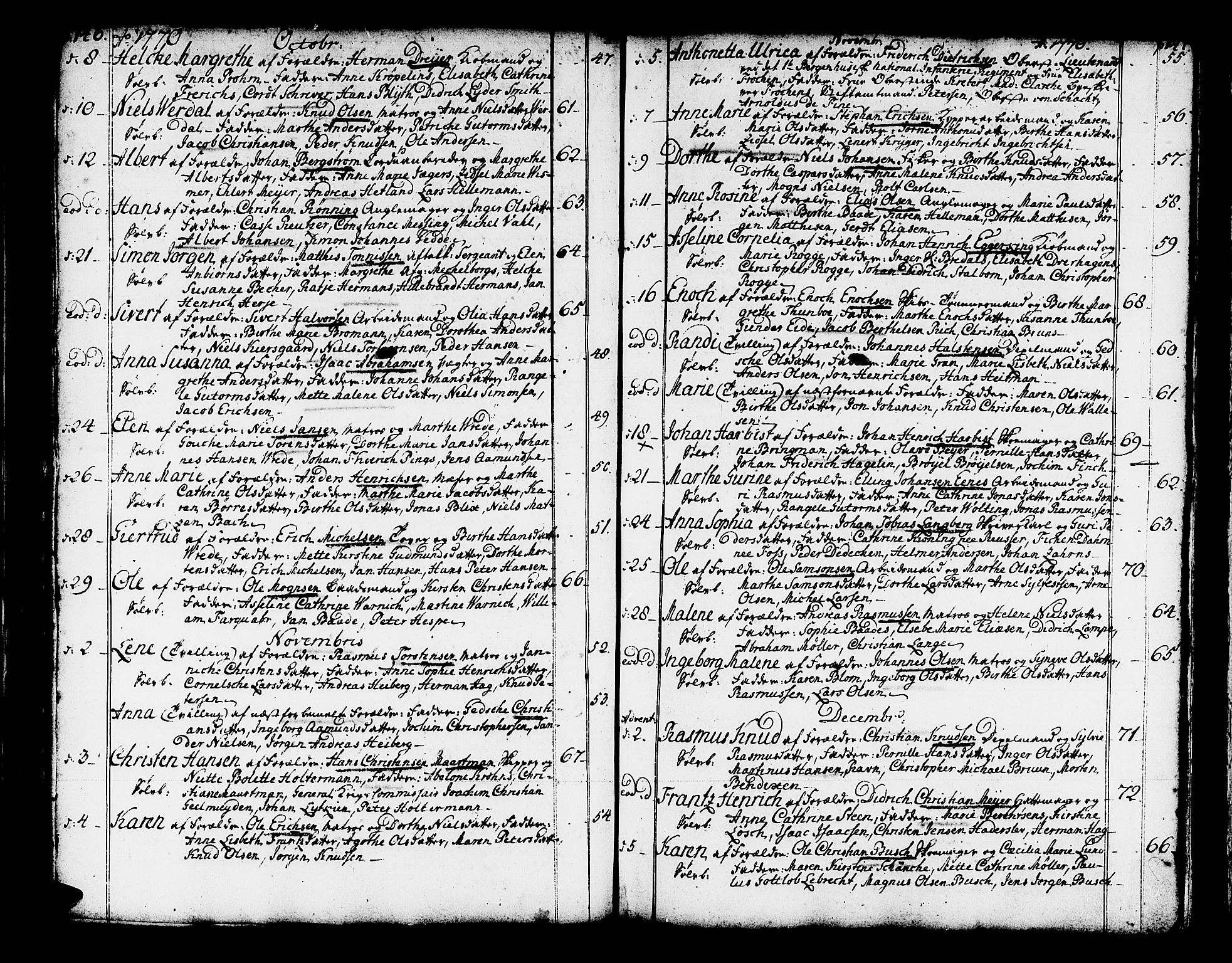 Domkirken sokneprestembete, AV/SAB-A-74801/H/Haa/L0003: Parish register (official) no. A 3, 1758-1789, p. 146-147