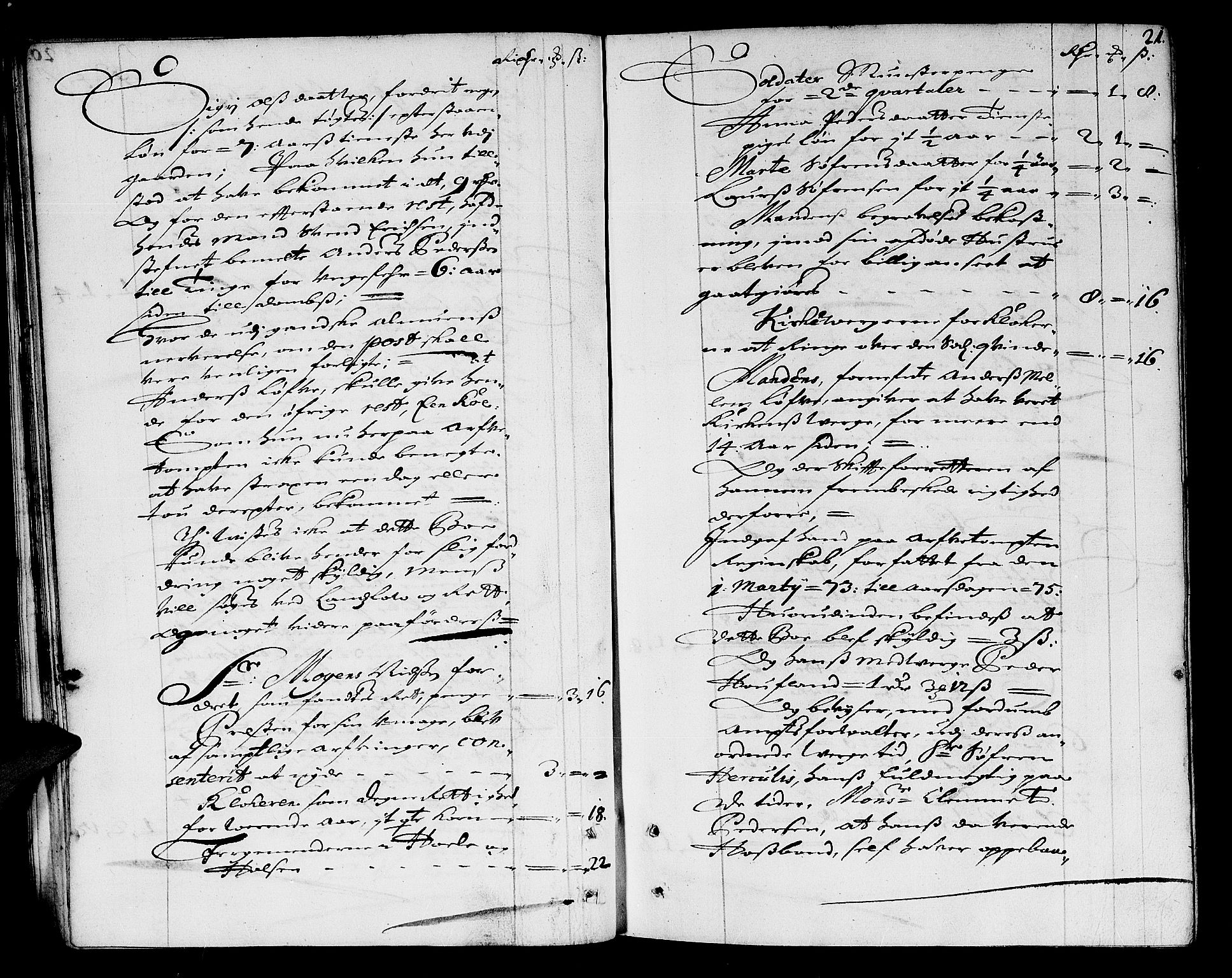 Larvik sorenskriveri, AV/SAKO-A-83/H/Hd/Hda/L0003: Skifteprotokoll, 1689-1692, p. 20b-21a
