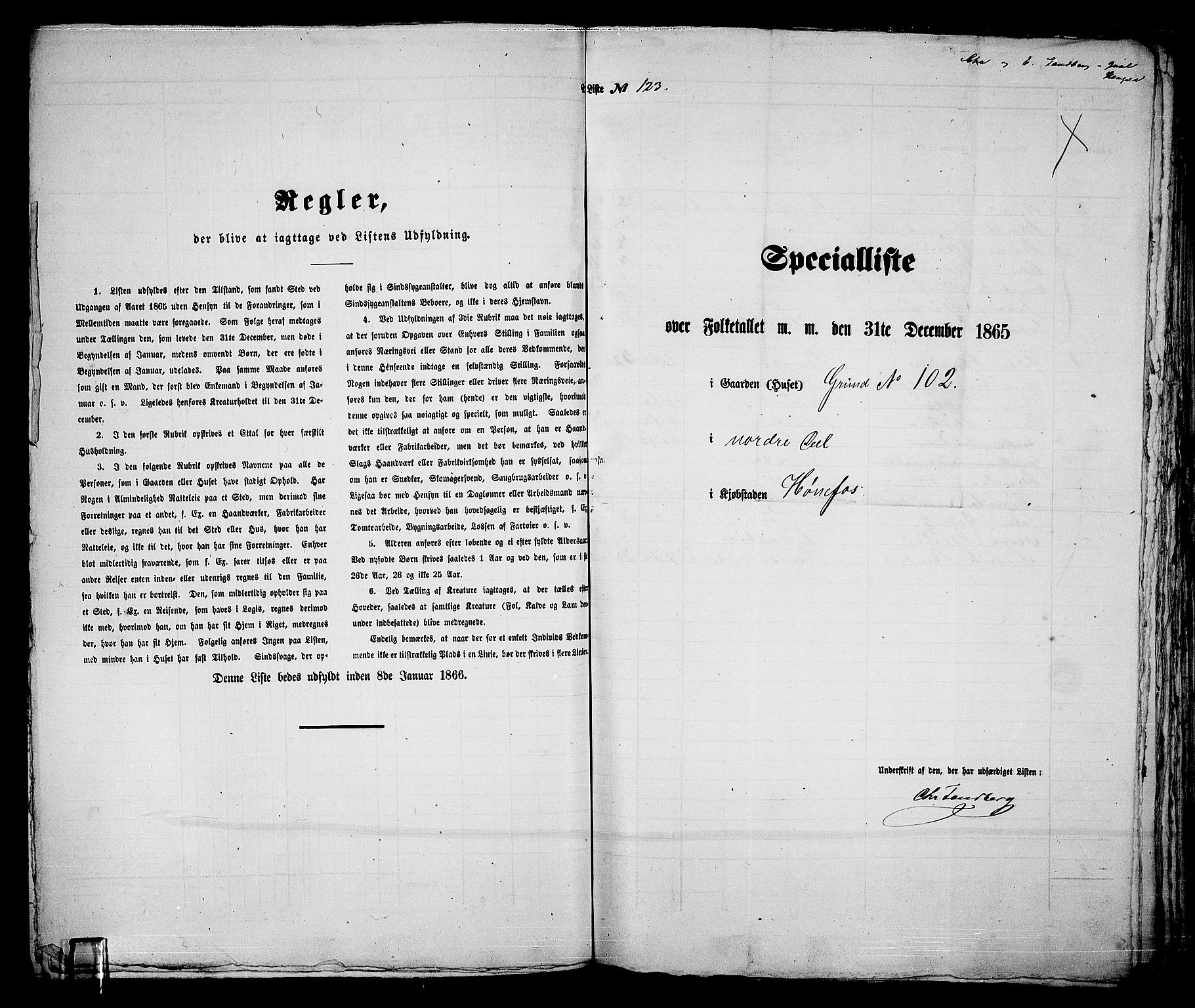 RA, 1865 census for Norderhov/Hønefoss, 1865, p. 239