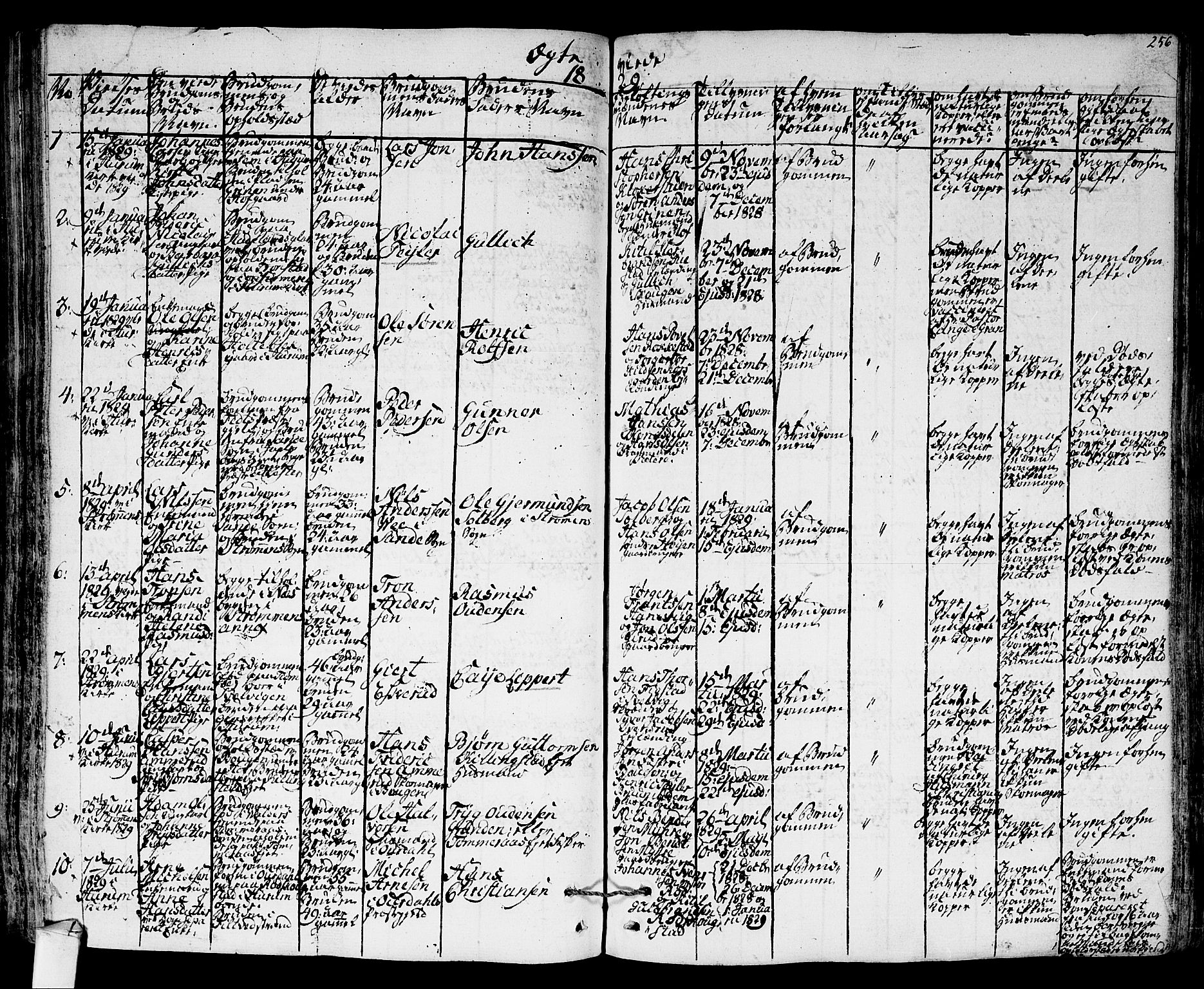Hurum kirkebøker, SAKO/A-229/F/Fa/L0010: Parish register (official) no. 10, 1827-1846, p. 256