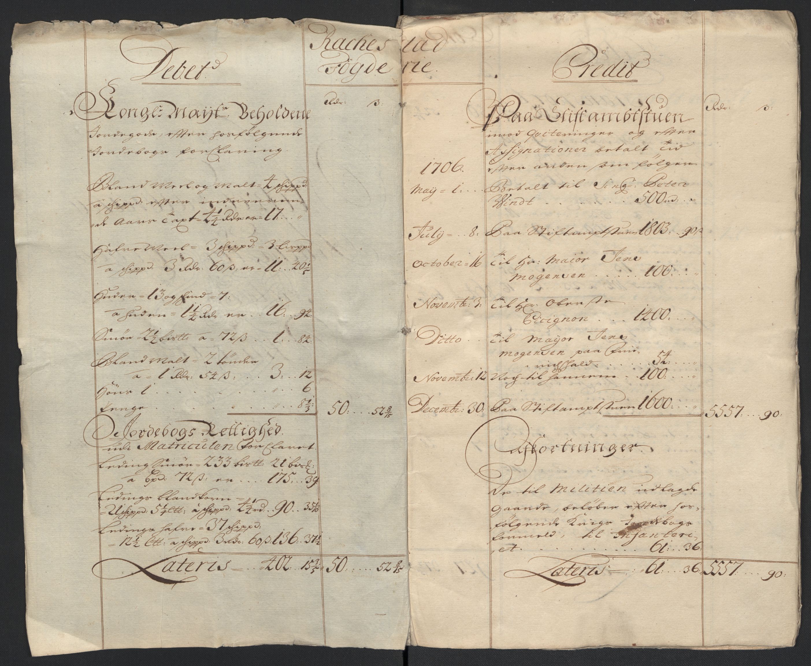 Rentekammeret inntil 1814, Reviderte regnskaper, Fogderegnskap, AV/RA-EA-4092/R07/L0298: Fogderegnskap Rakkestad, Heggen og Frøland, 1706, p. 7