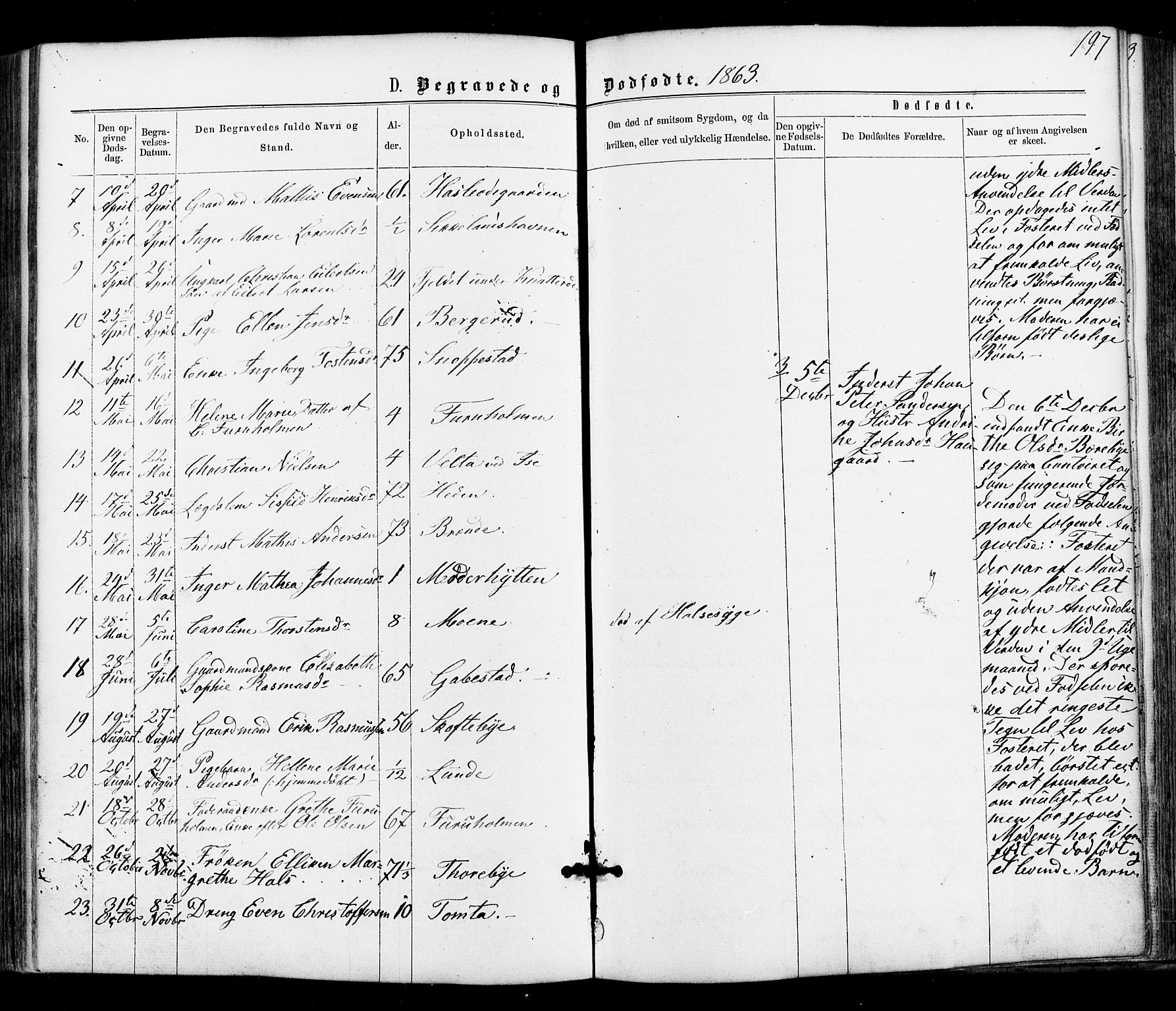 Varteig prestekontor Kirkebøker, SAO/A-10447a/F/Fa/L0001: Parish register (official) no. 1, 1861-1877, p. 197