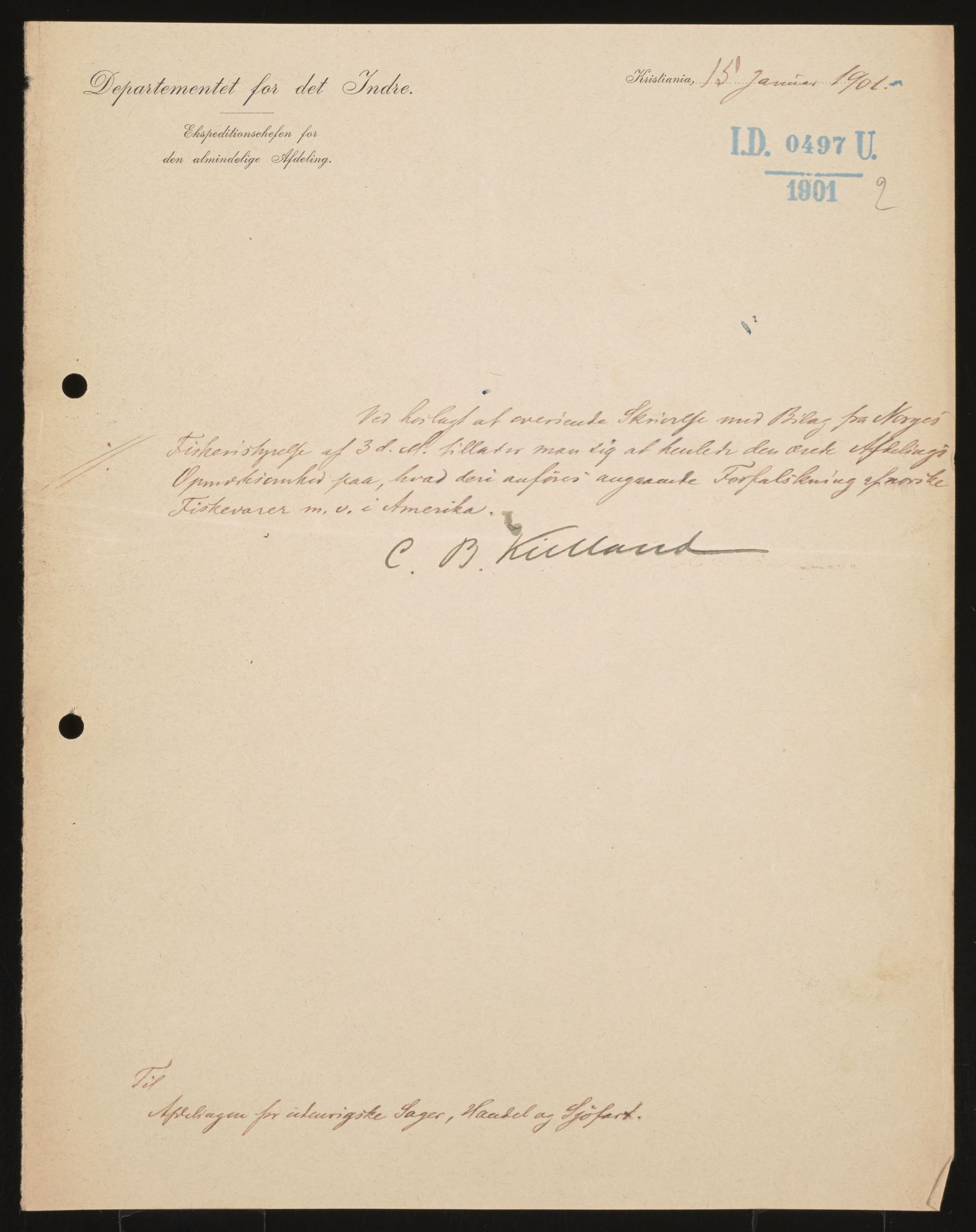 Utenriksdepartementet, AV/RA-S-2259, 1846-1939, p. 2