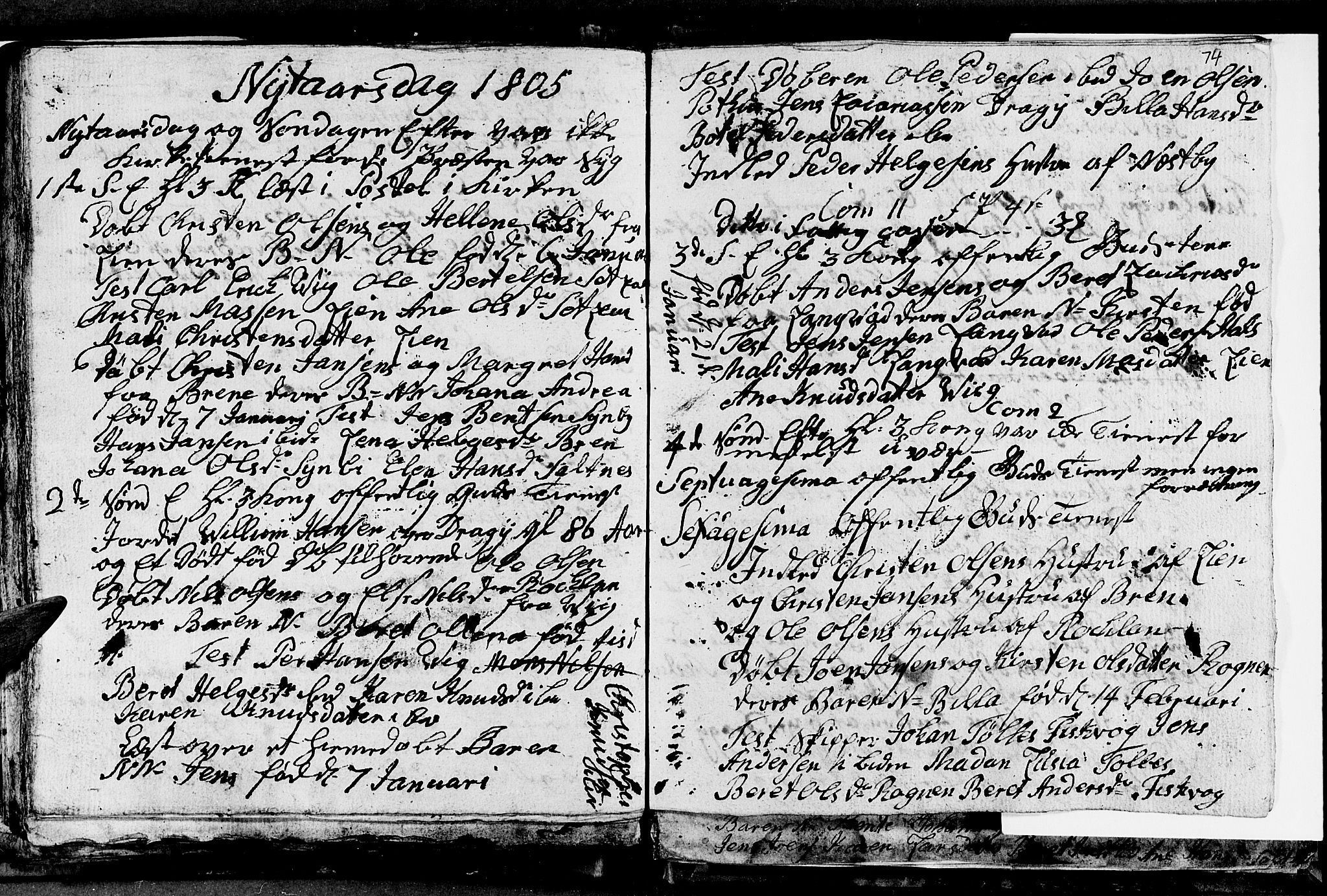 Ministerialprotokoller, klokkerbøker og fødselsregistre - Nordland, SAT/A-1459/847/L0674: Parish register (copy) no. 847C02, 1793-1807, p. 74