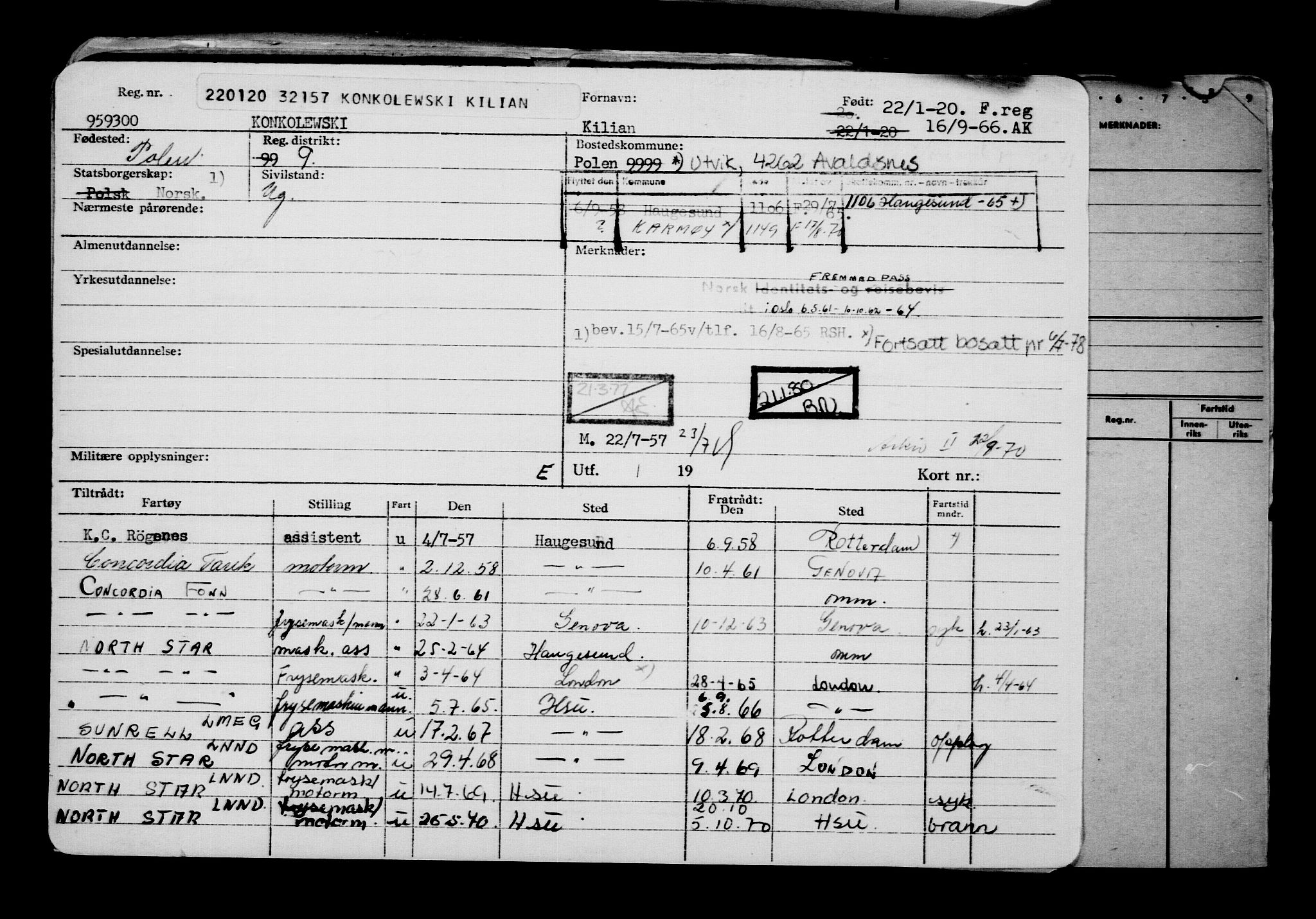 Direktoratet for sjømenn, AV/RA-S-3545/G/Gb/L0176: Hovedkort, 1920, p. 293