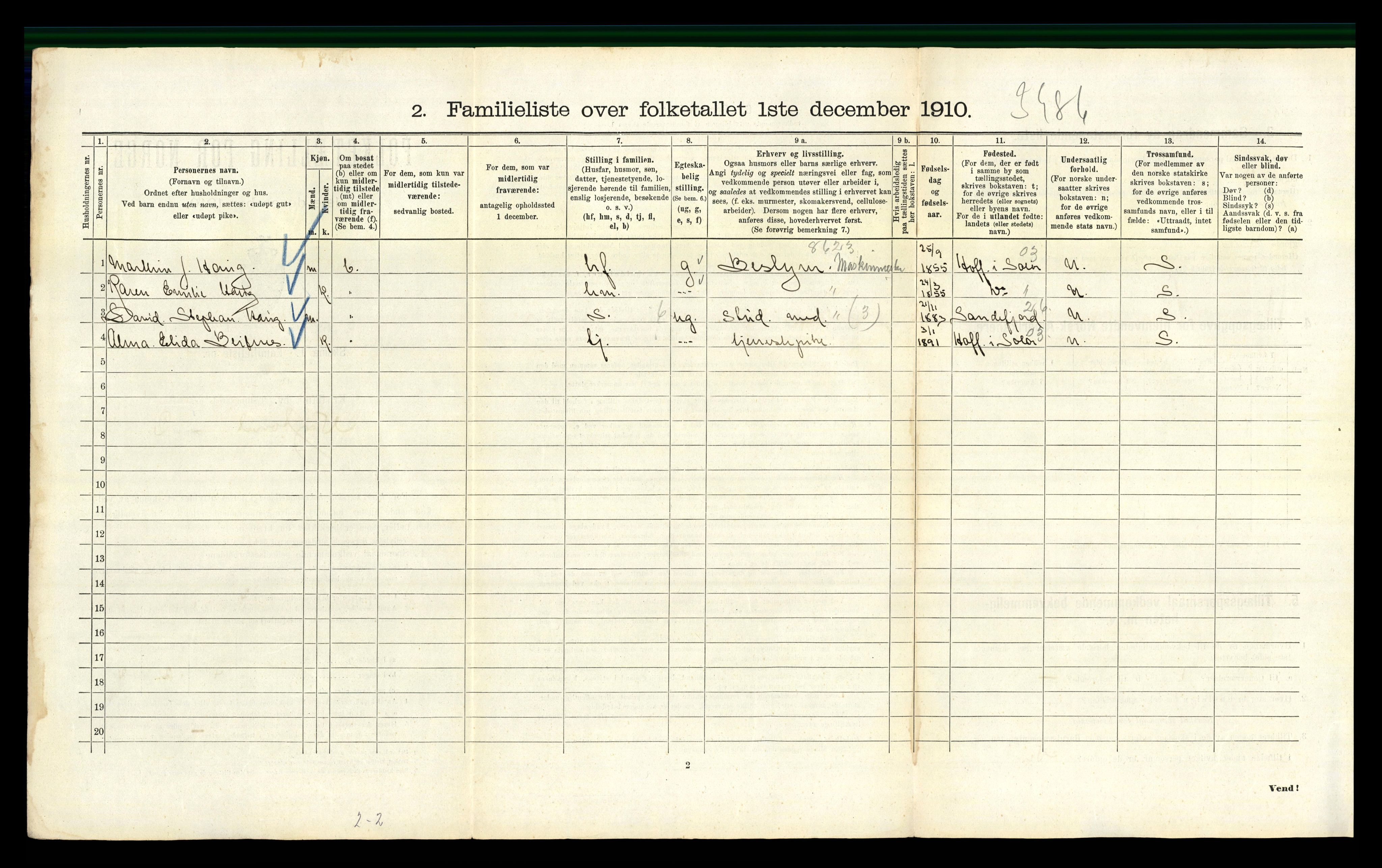 RA, 1910 census for Kristiania, 1910, p. 72150