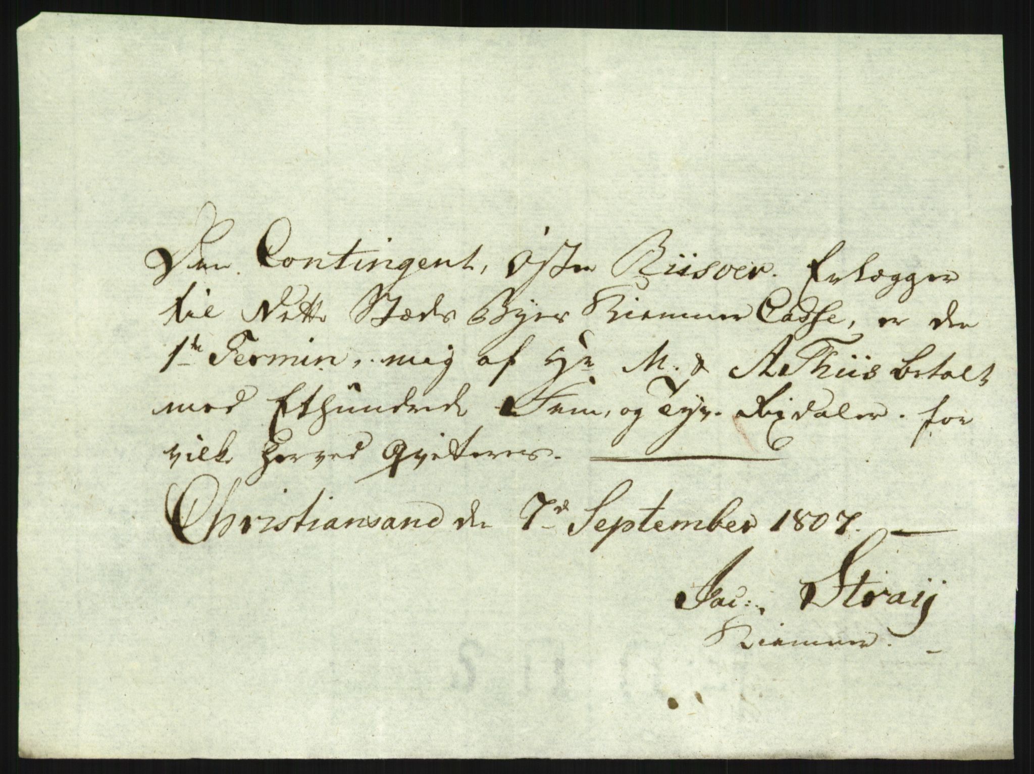 Danske Kanselli 1800-1814, RA/EA-3024/K/Kk/Kka/Kkac/L0237: Kjøpstadregnskap Øster Risør, 1805-1810, p. 571