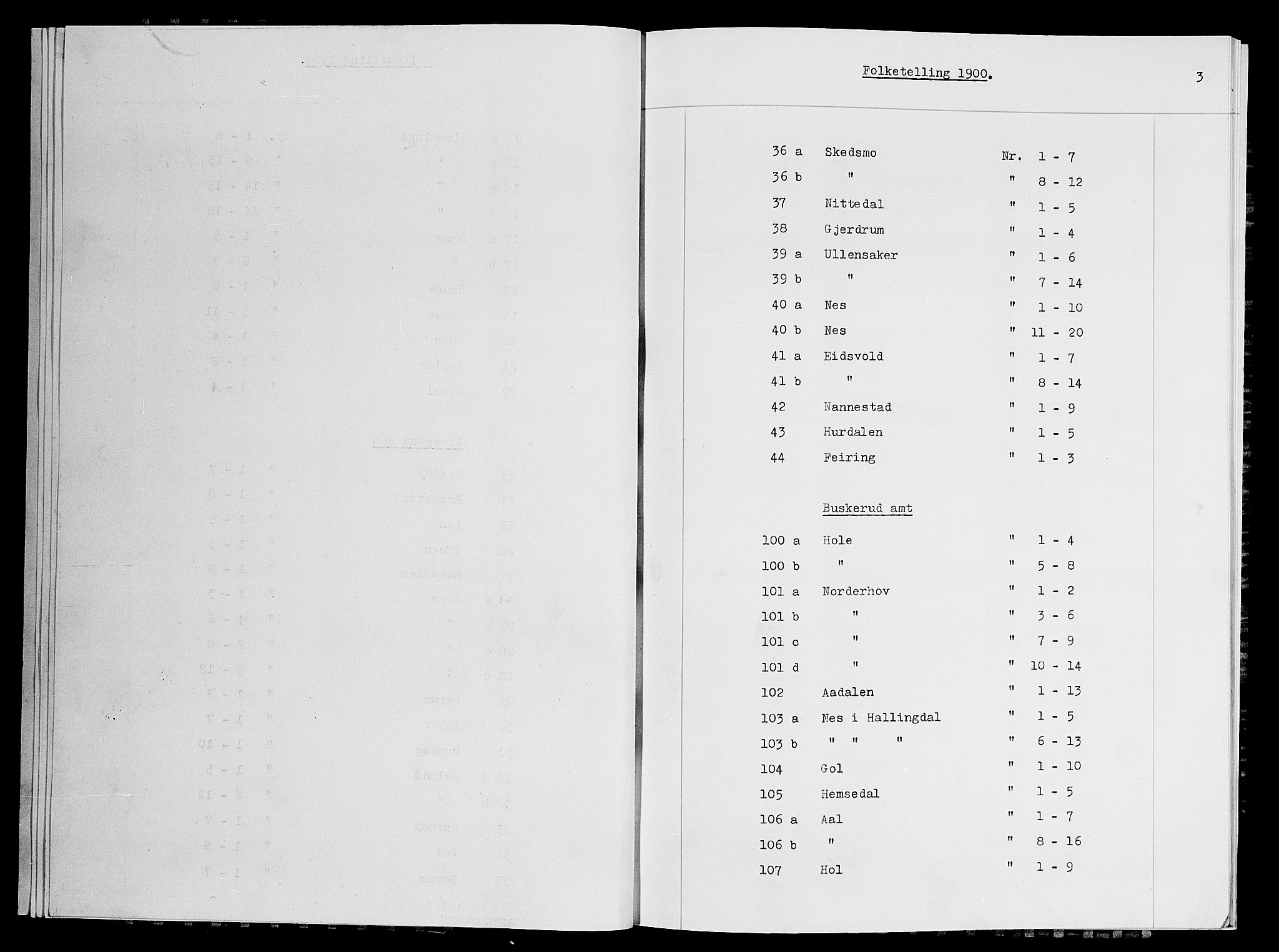 SAO, 1900 census for Eidsvoll, 1900