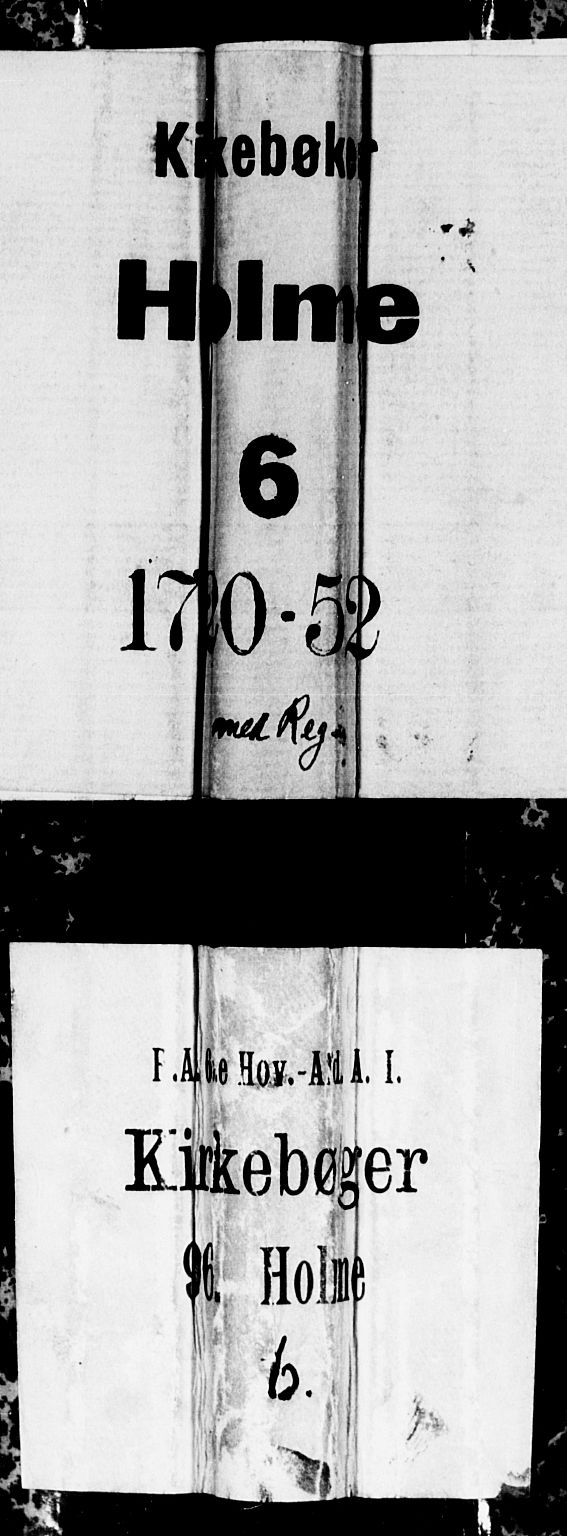 Holum sokneprestkontor, SAK/1111-0022/F/Fa/Fab/L0001: Parish register (official) no. A 1, 1720-1752